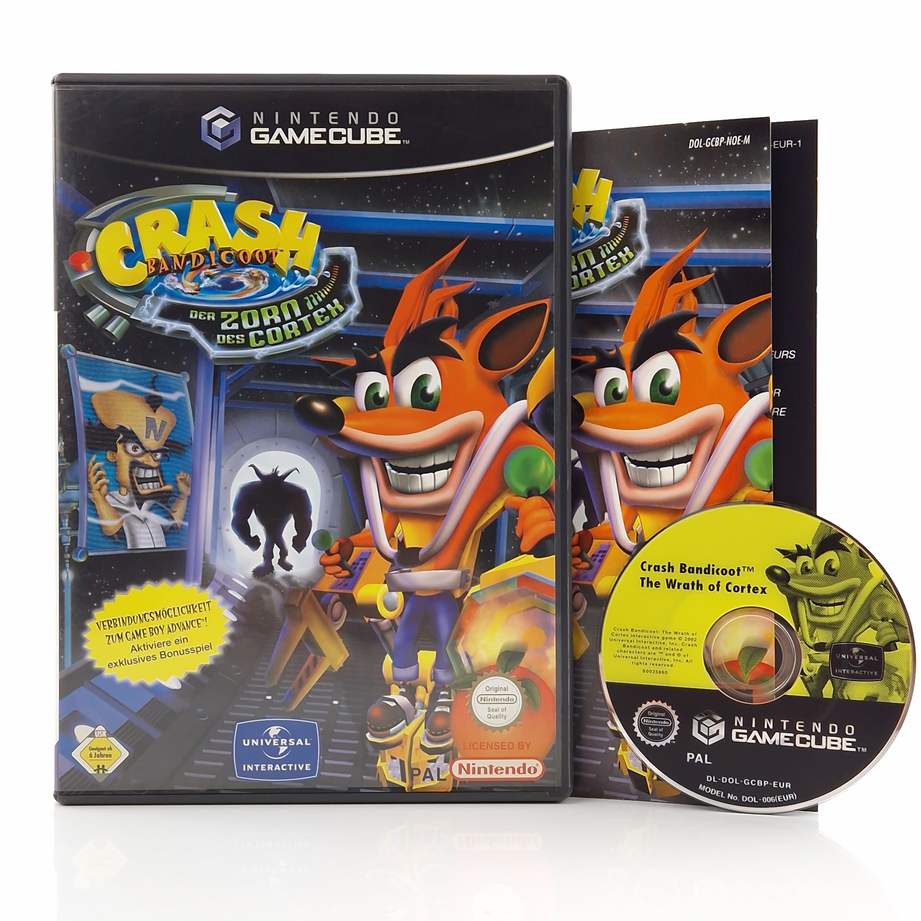 Nintendo Gamecube Spiel – Crash Bandicoot Der Zorn des Cortex PAL