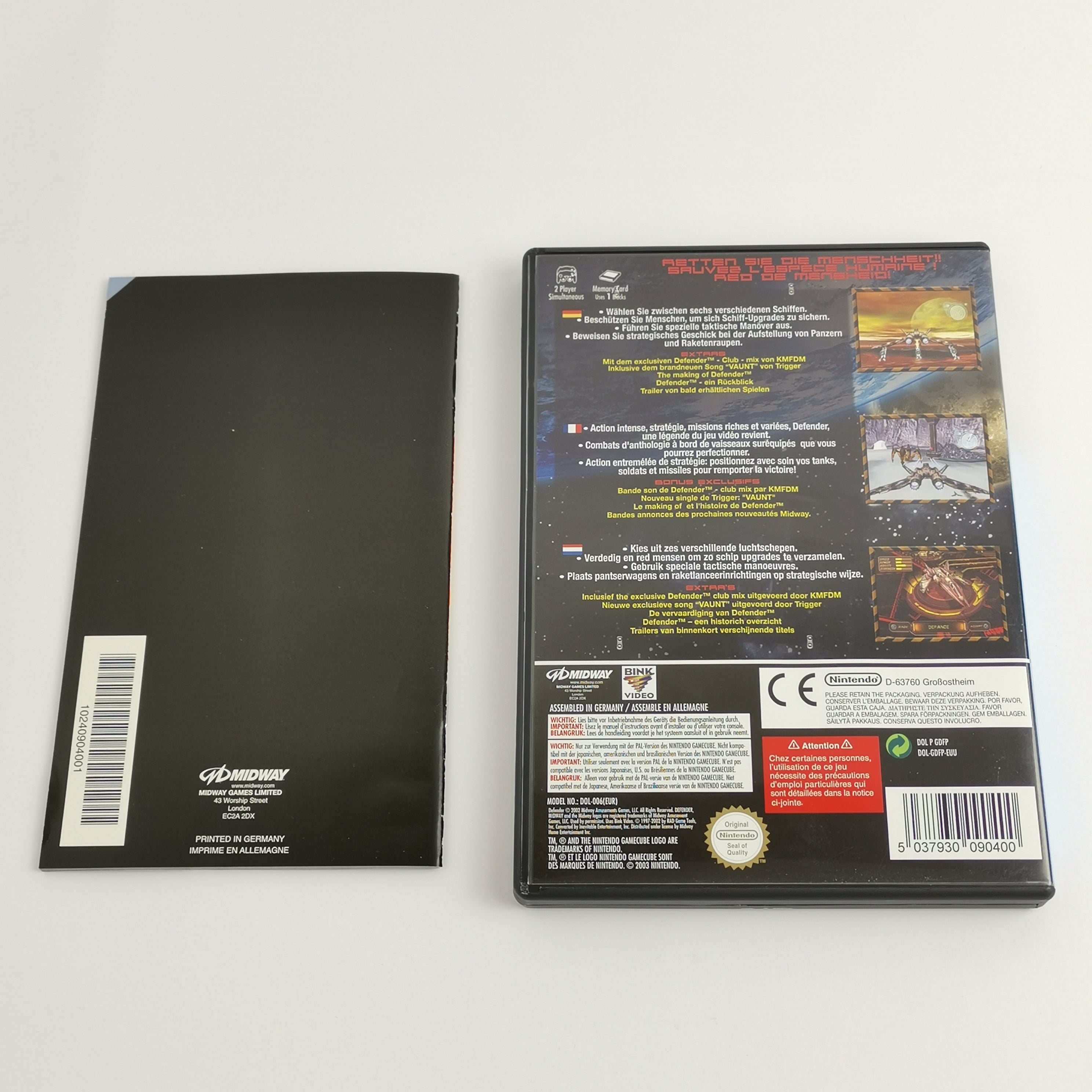 Nintendo Gamecube Spiel – Defender For All Mankind (PAL OVP)