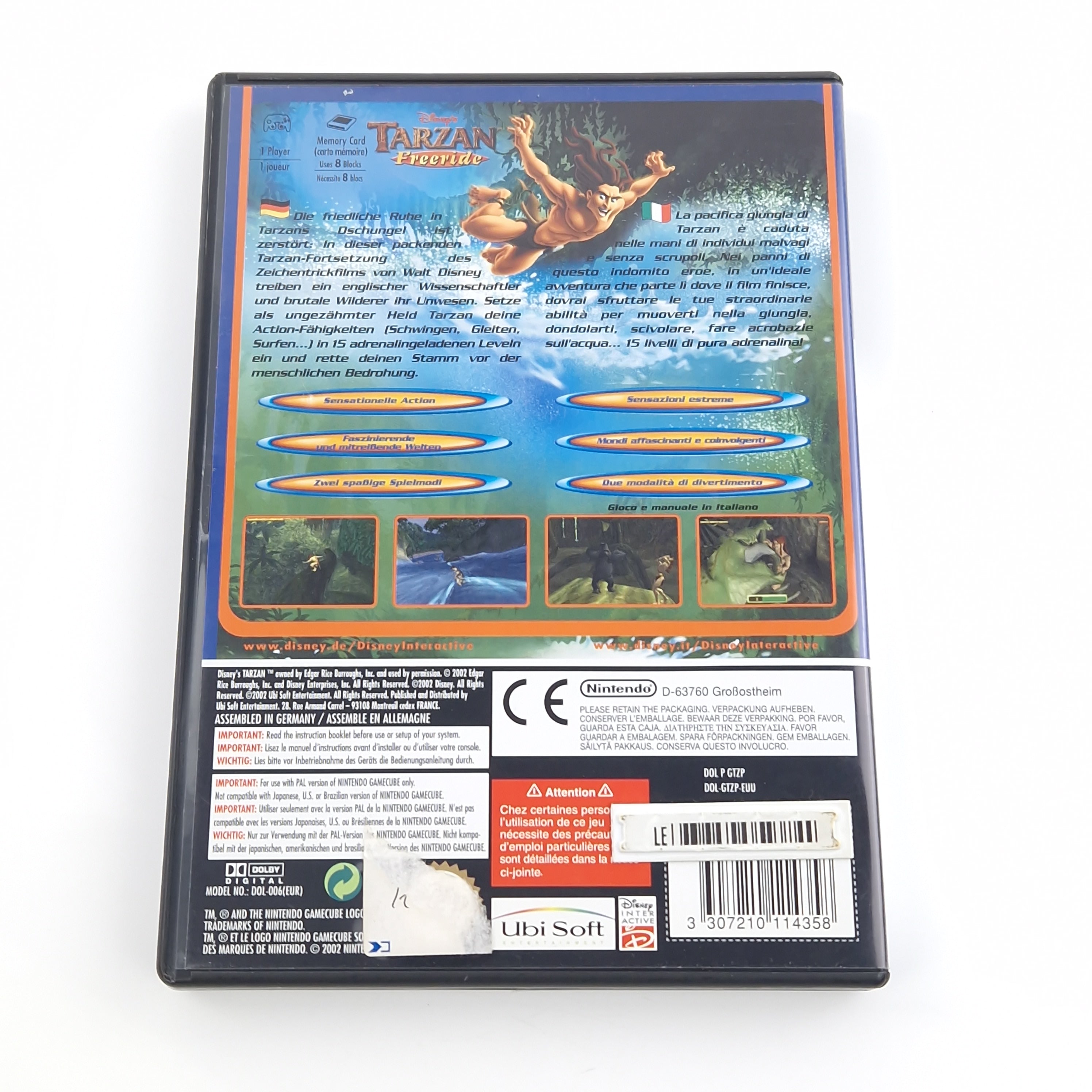 Nintendo Gamecube Spiel – Disneys Tarzan Freeride PAL OVP