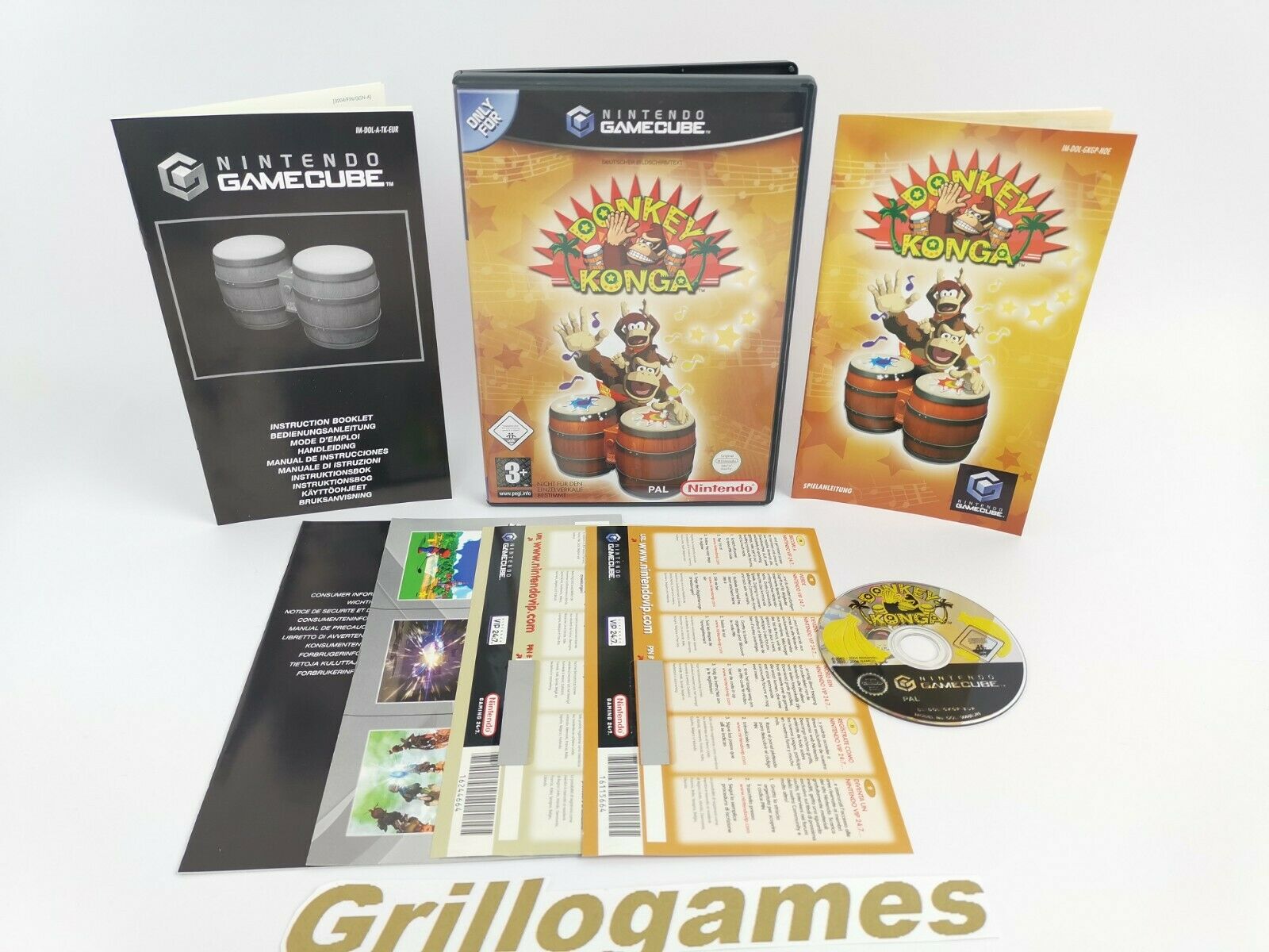 Nintendo Gamecube Spiel – Donkey Konga (OVP PAL)