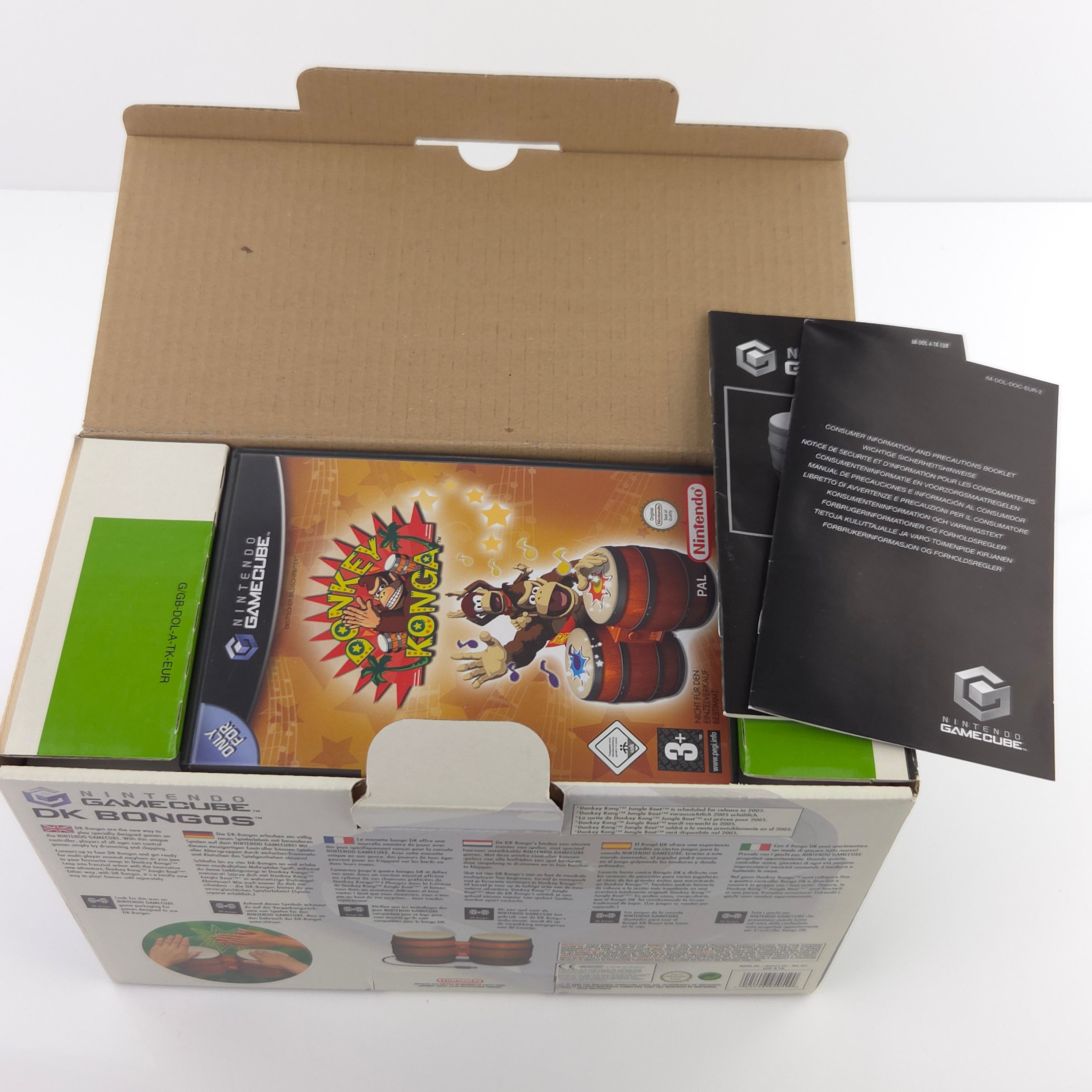 Nintendo Gamecube Spiel – Donkey Konga Pak mit DK Bongos OVP