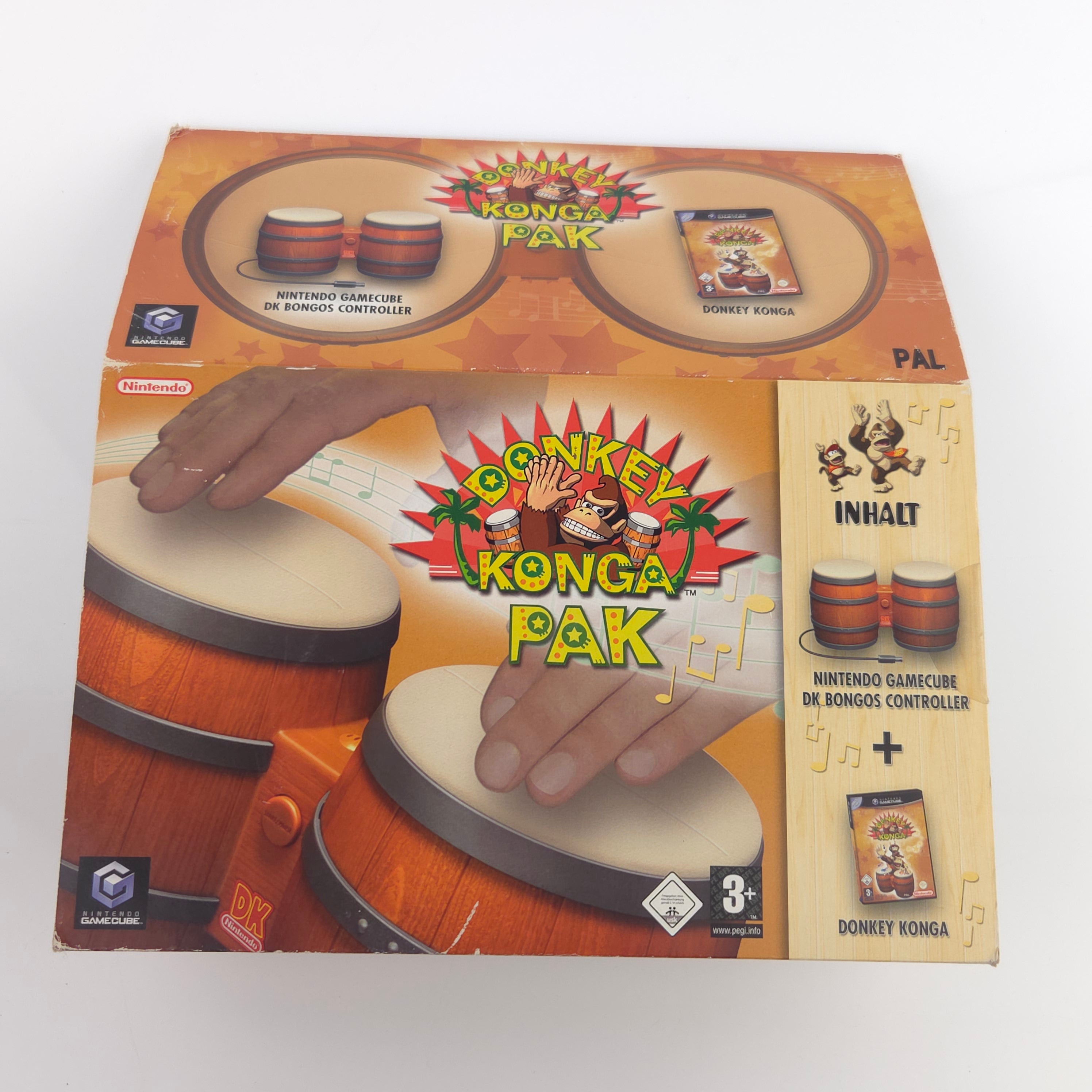 Nintendo Gamecube Spiel – Donkey Konga Pak mit DK Bongos OVP