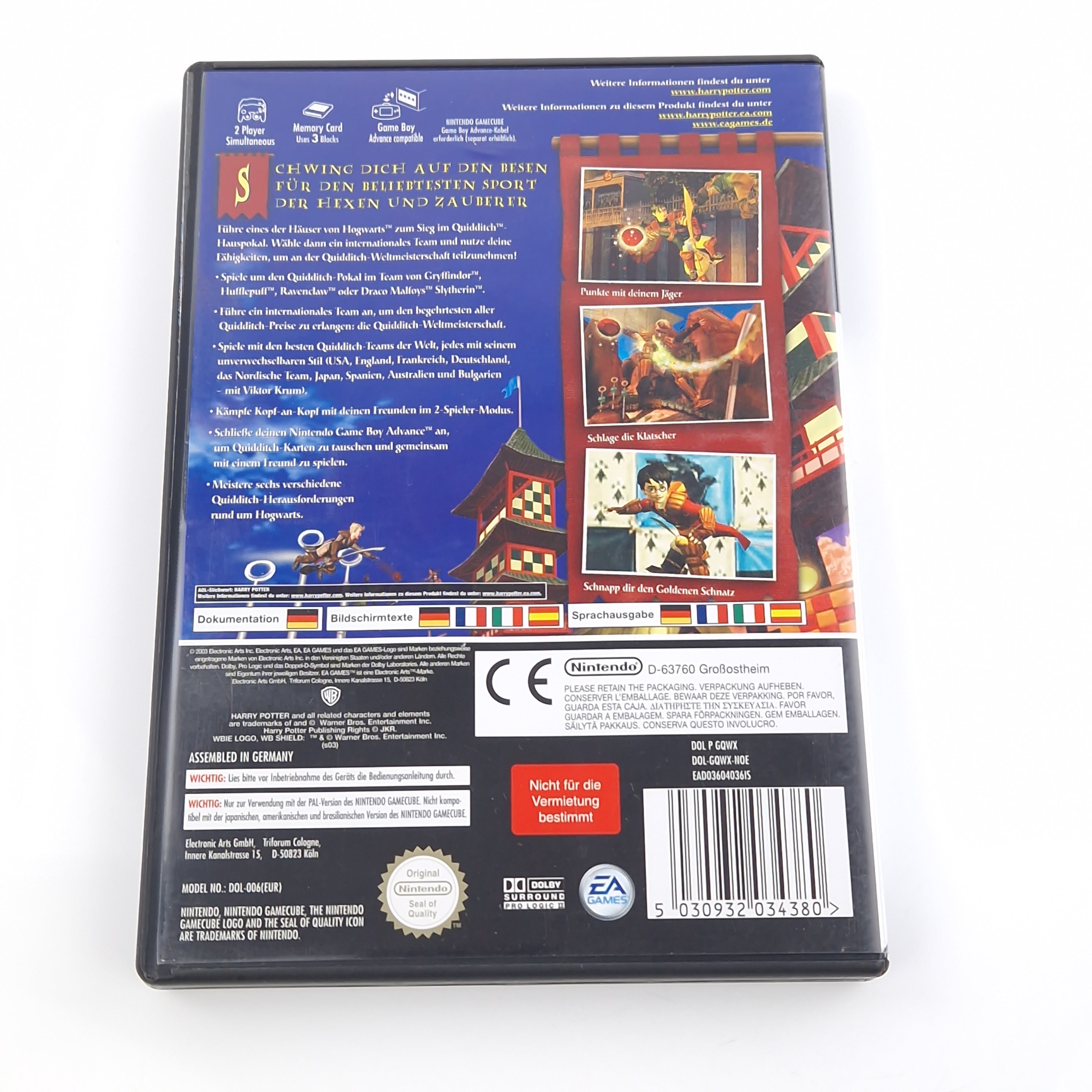 Nintendo Gamecube Spiel – Harry Potter Quidditch (PAL OVP)