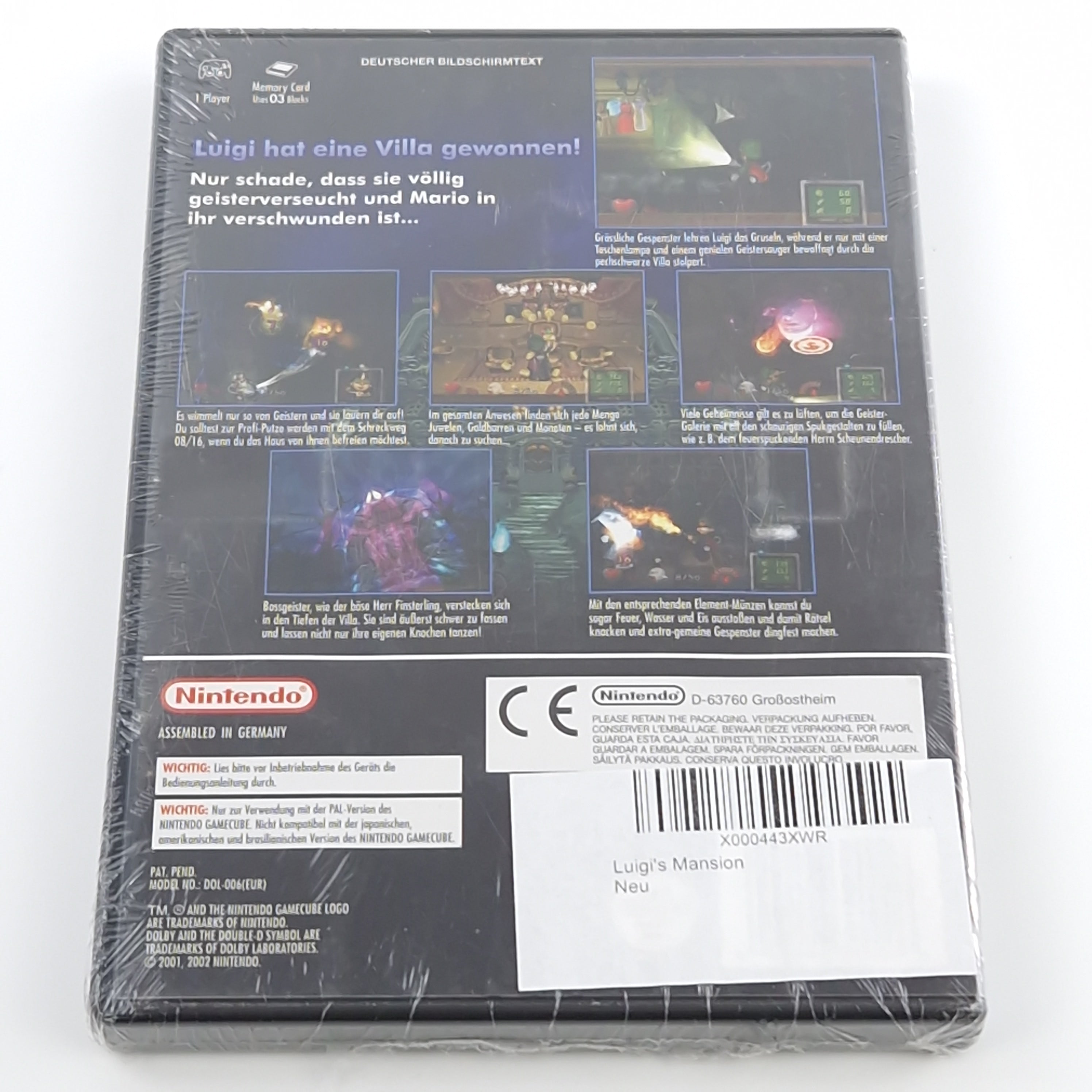 Nintendo Gamecube Spiel – Luigis Mansion (Neu OVP PAL)