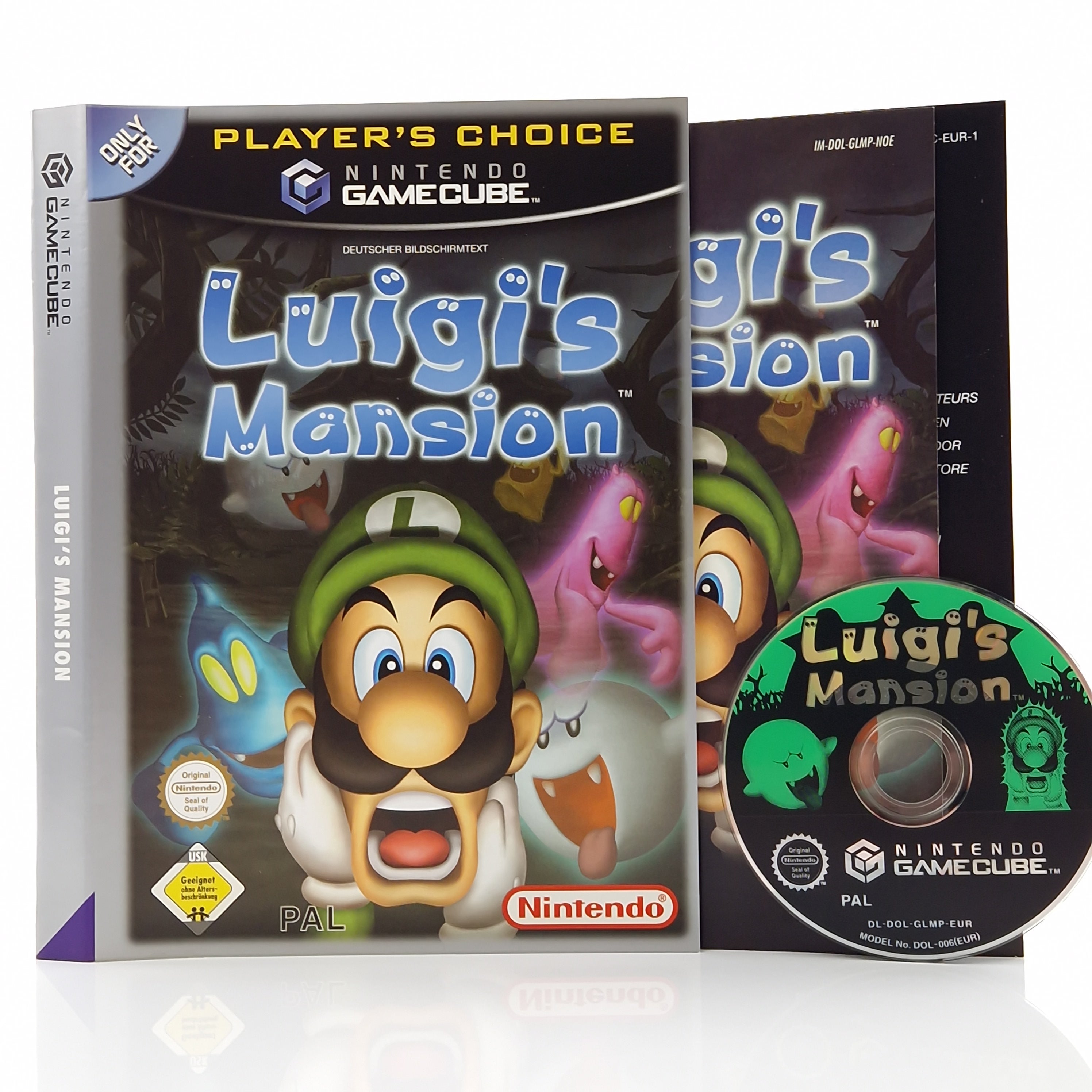 Nintendo Gamecube Spiel – Luigis Mansion CD Anleitung