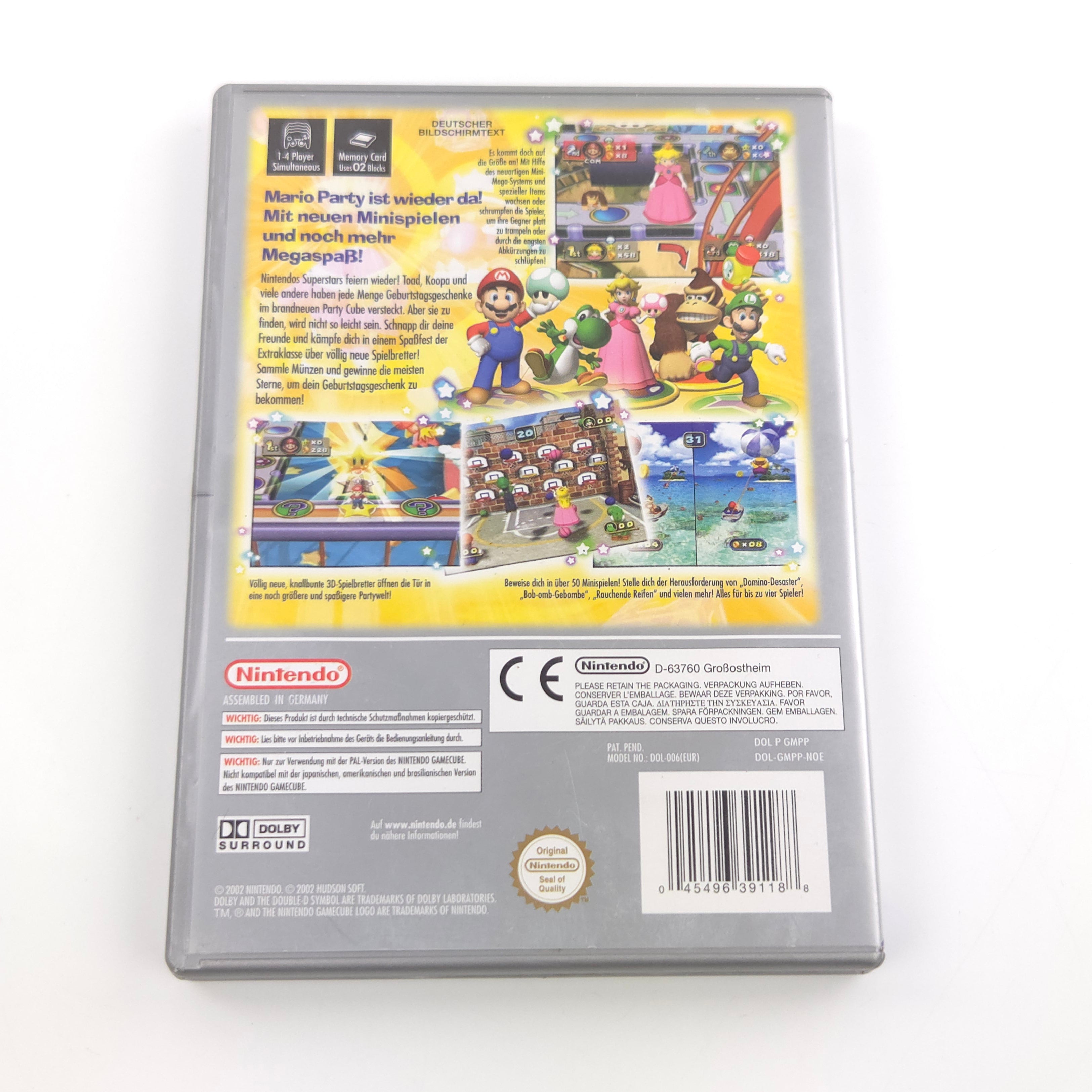 Nintendo Gamecube Spiel – Mario Party 4 Players Choice OVP