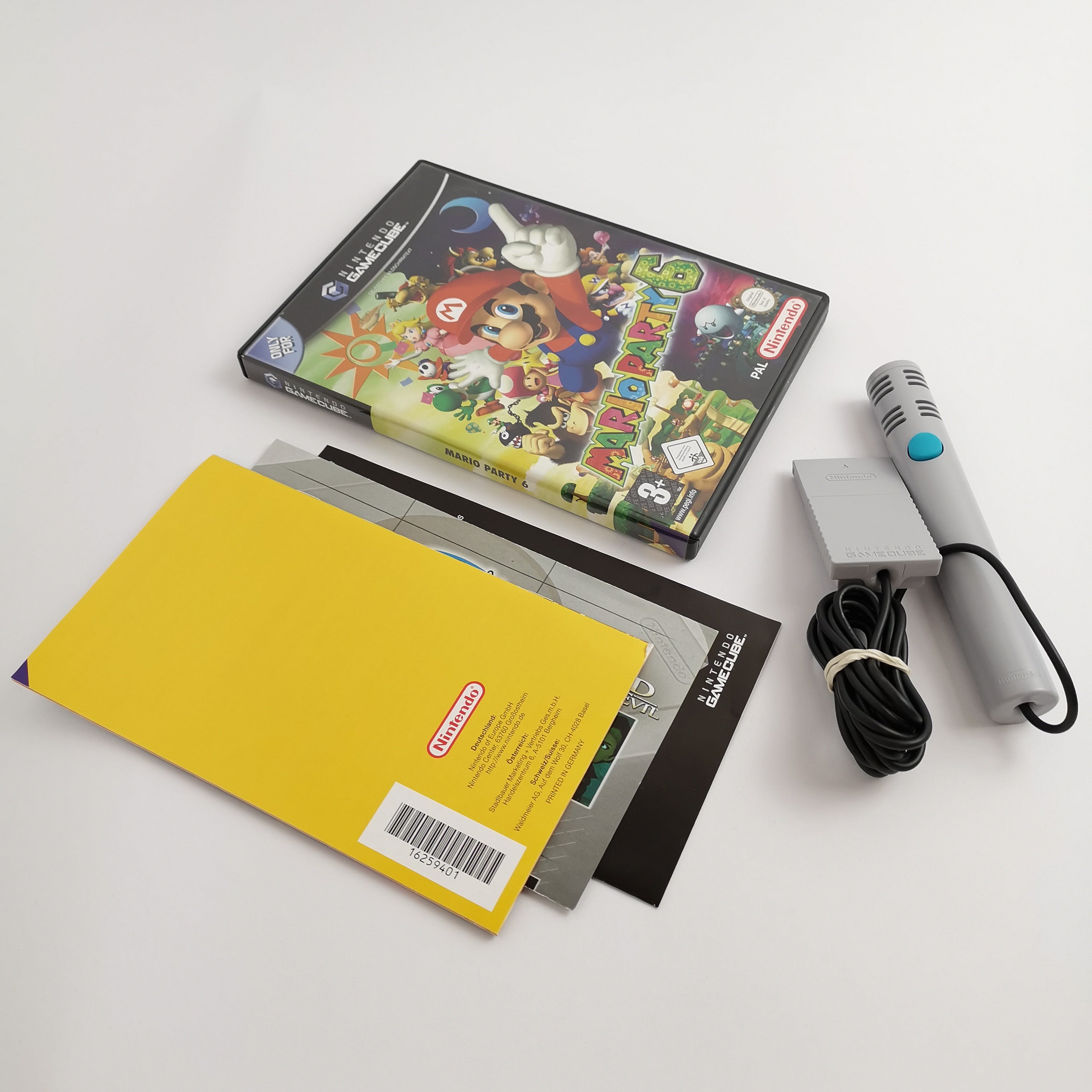 Nintendo Gamecube Spiel – Mario Party 6 mit Mikrofon OVP