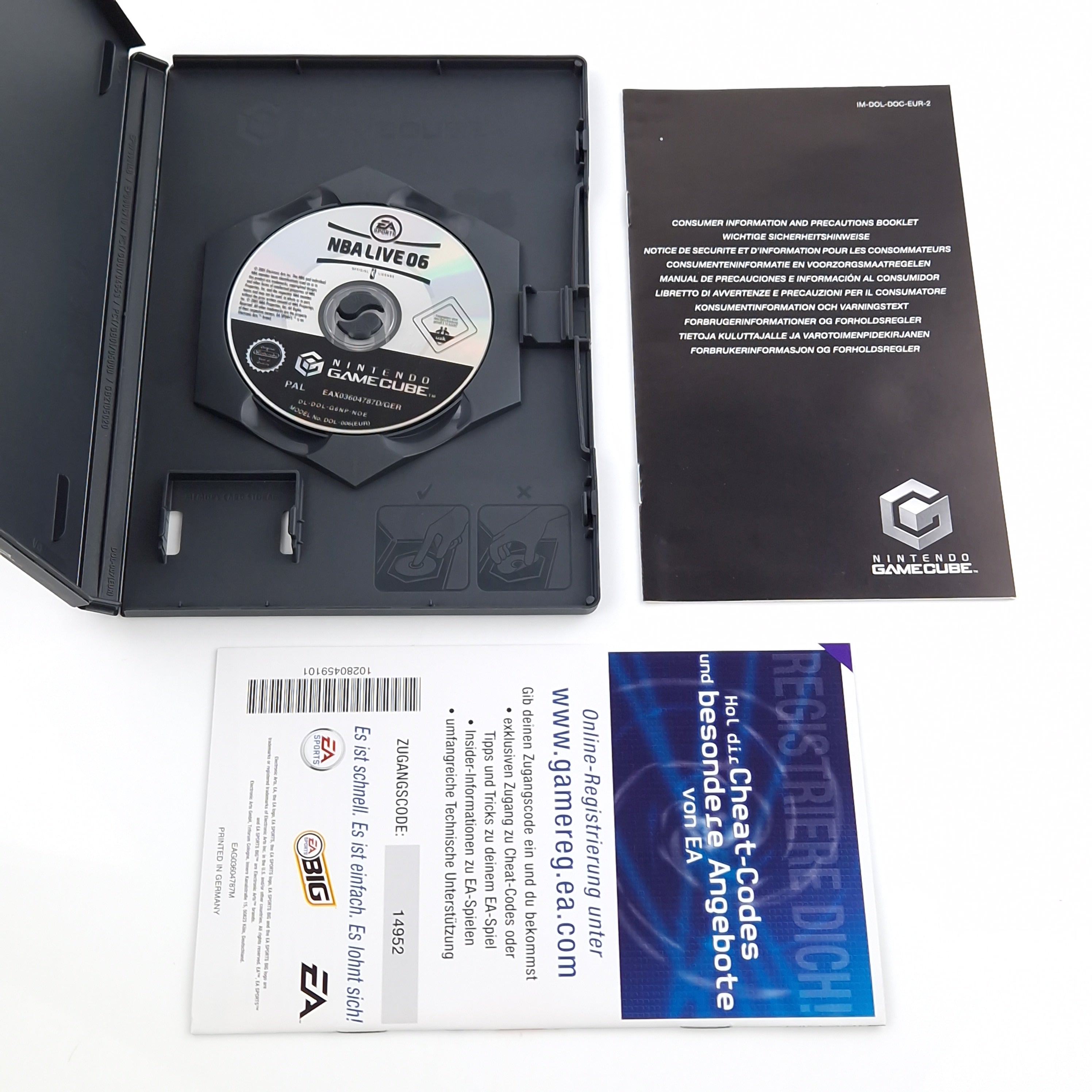 Nintendo Gamecube Spiel – NBA Live 06 Basketball OVP PAL