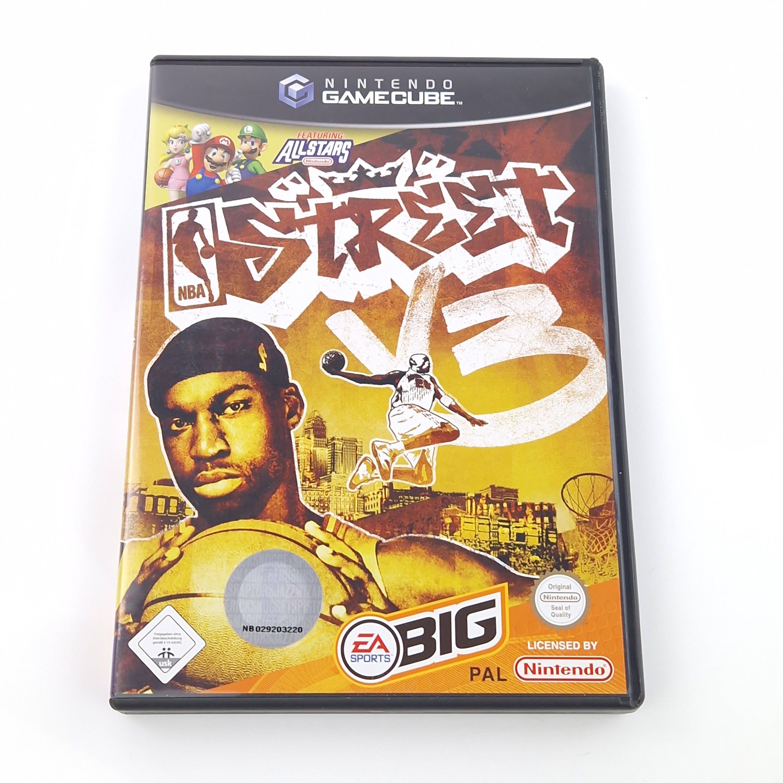 Nintendo Gamecube Spiel – NBA Street V3 featuring Mario Allstars
