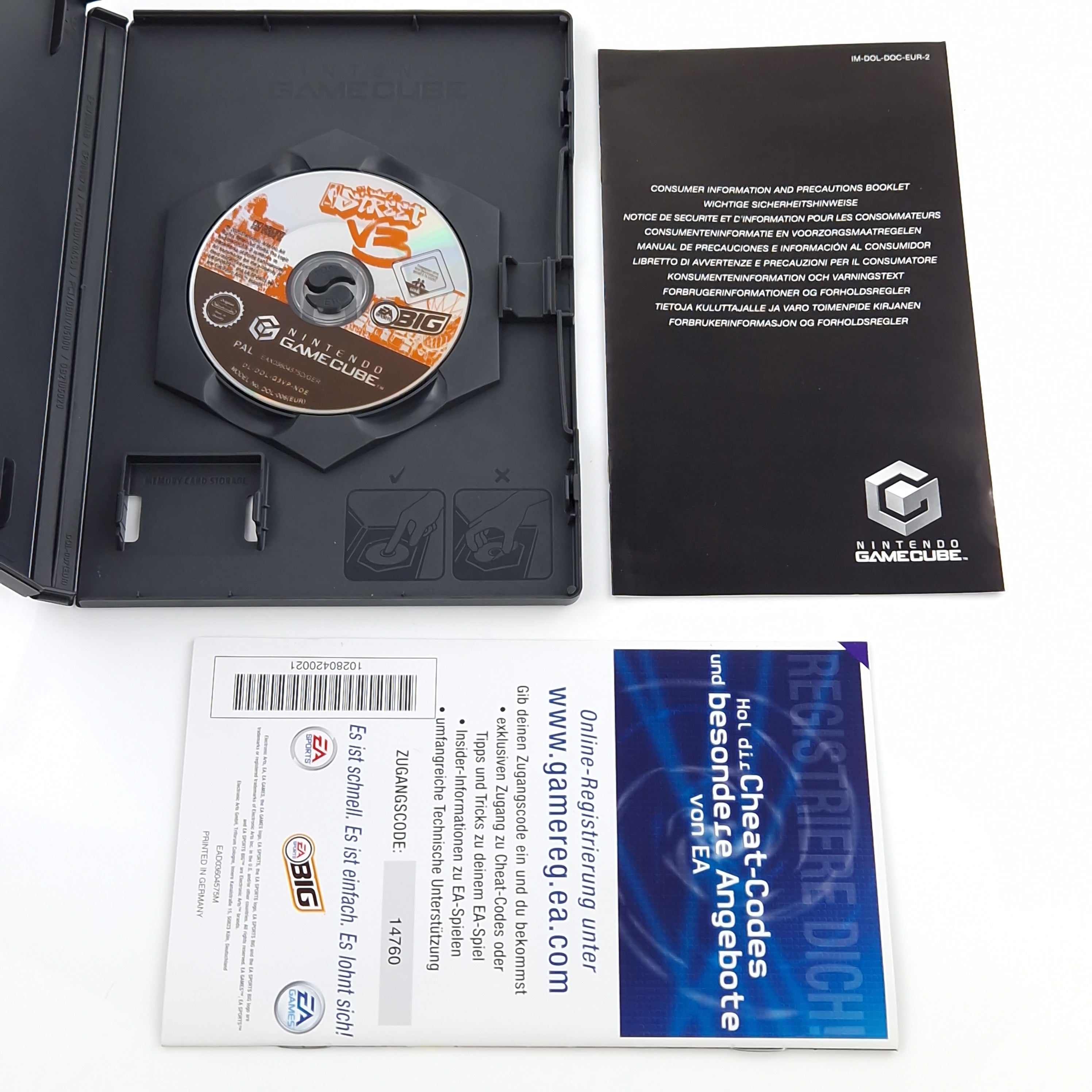 Nintendo Gamecube Spiel – NBA Street V3 featuring Mario Allstars