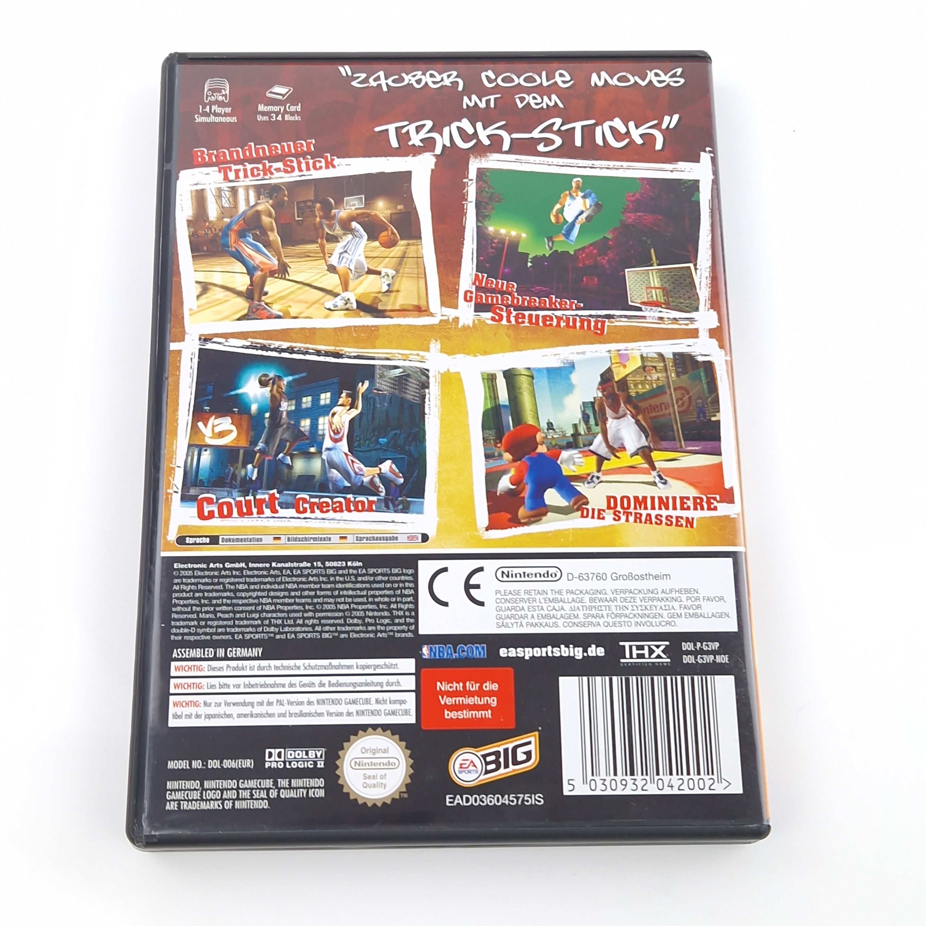 Nintendo Gamecube Spiel – NBA Street V3 featuring Mario Allstars