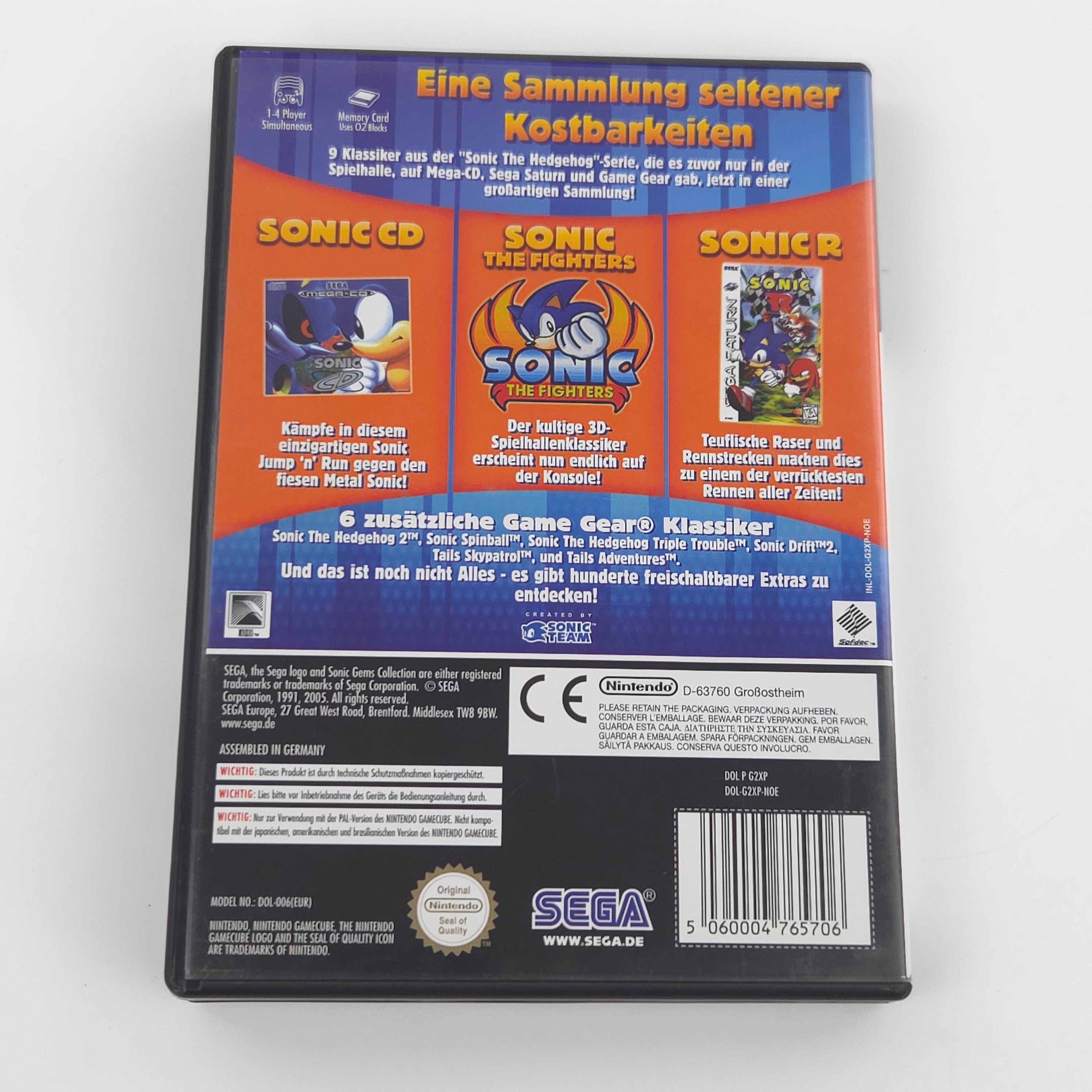 Nintendo Gamecube Spiel – Sonic Gems Collection (OVP)