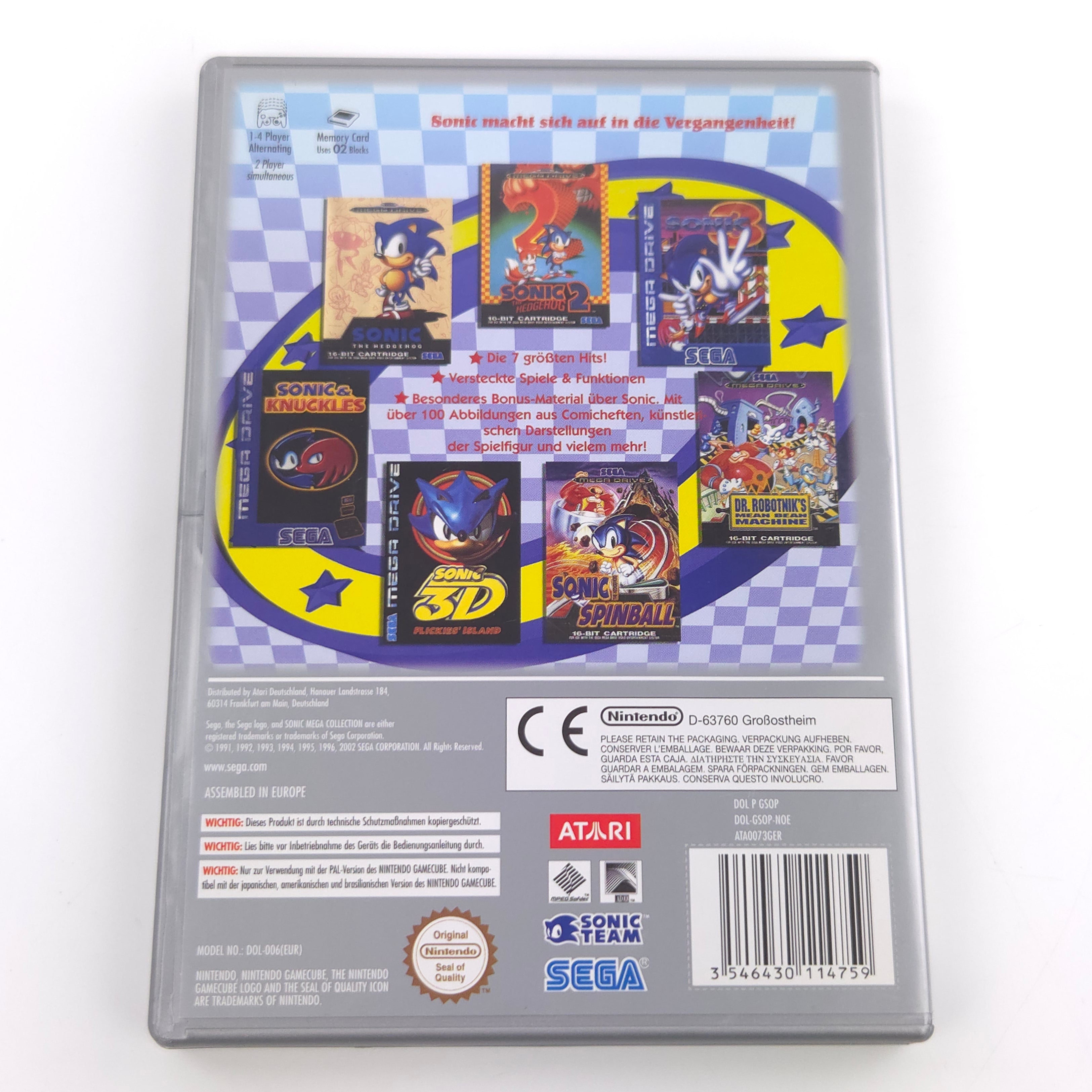 Nintendo Gamecube Spiel – Sonic Mega Collection (PAL OVP)