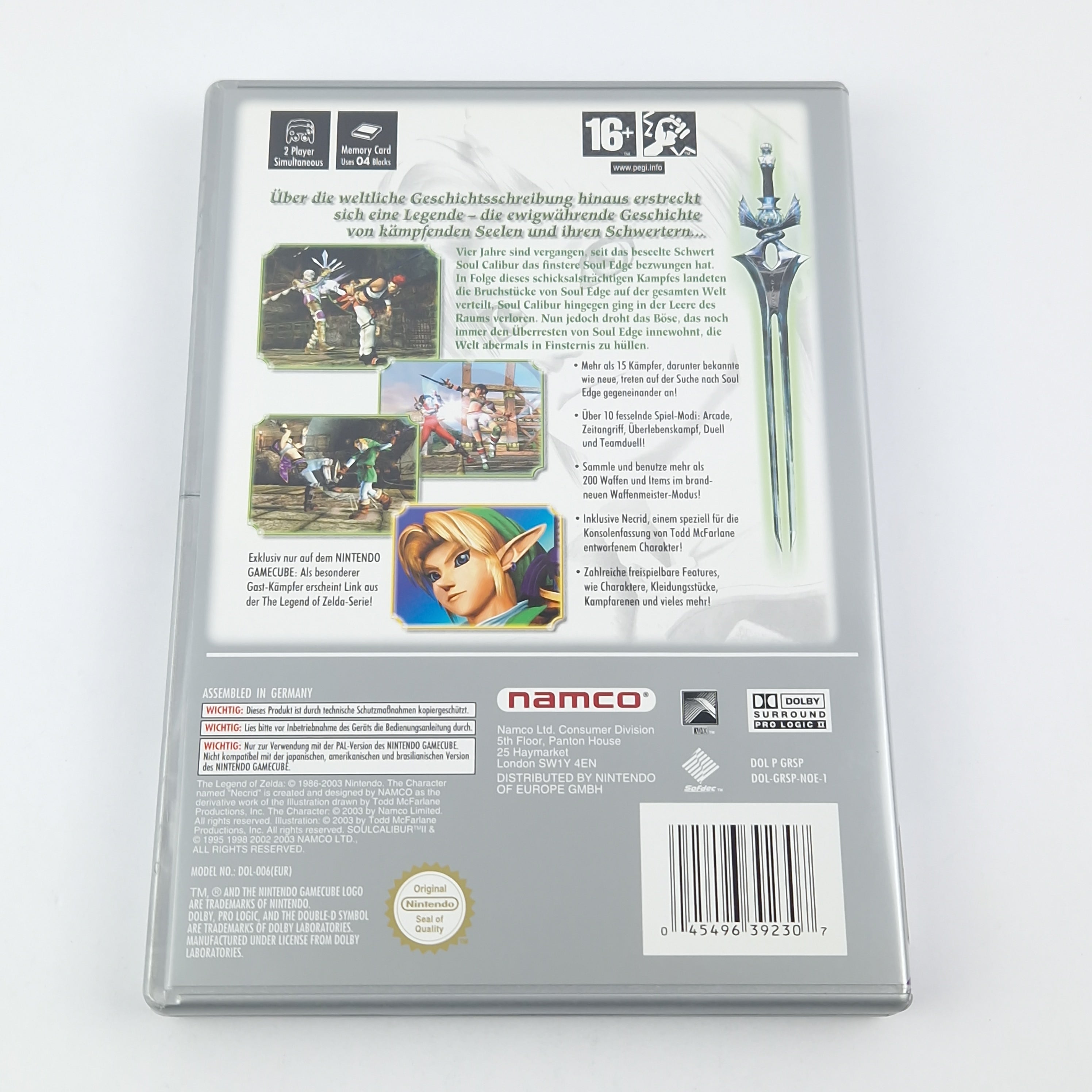 Nintendo Gamecube Spiel – Soul Calibur II OVP PAL GC