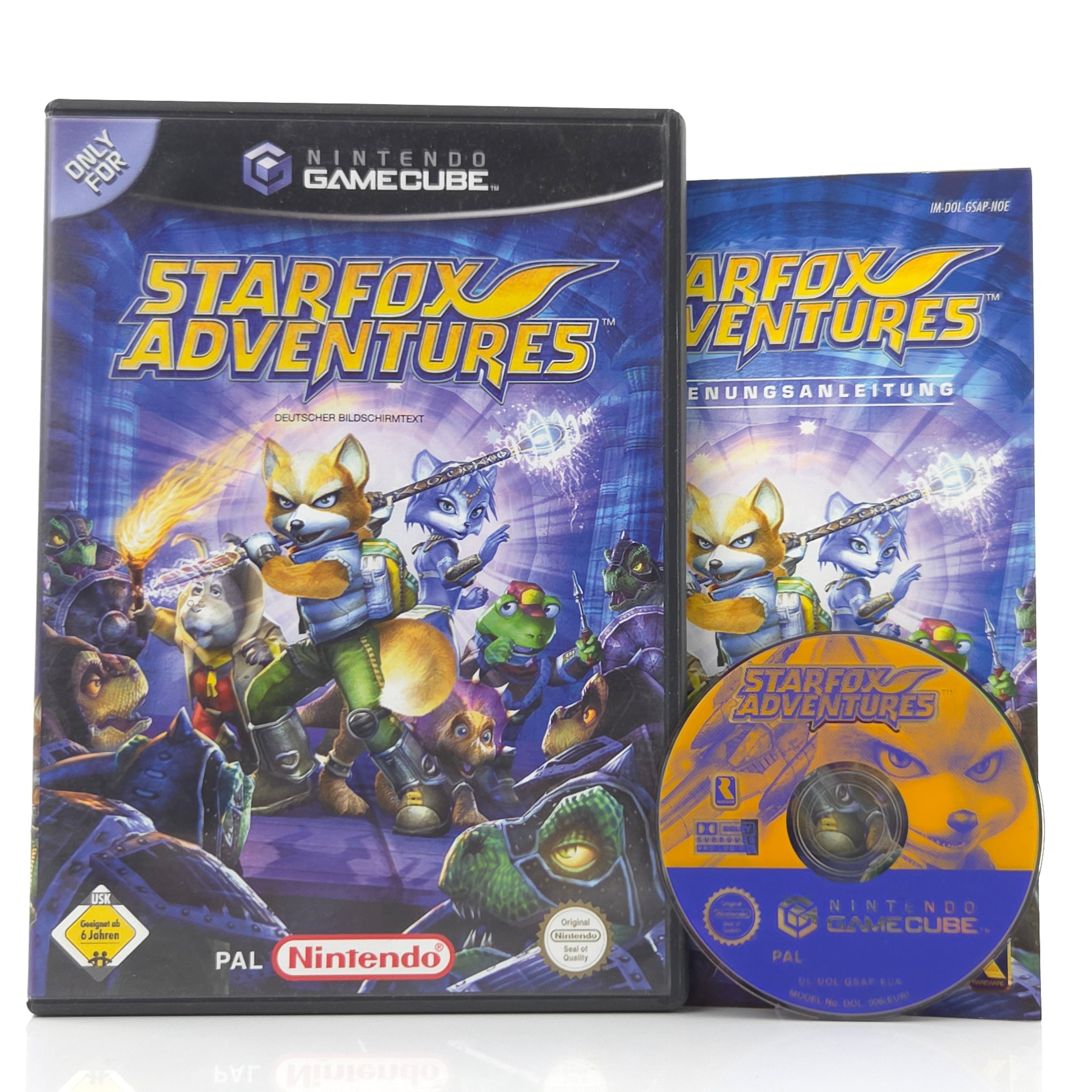 Gamecube Spiel Starfox Adventures GC OVP PAL DE Gut