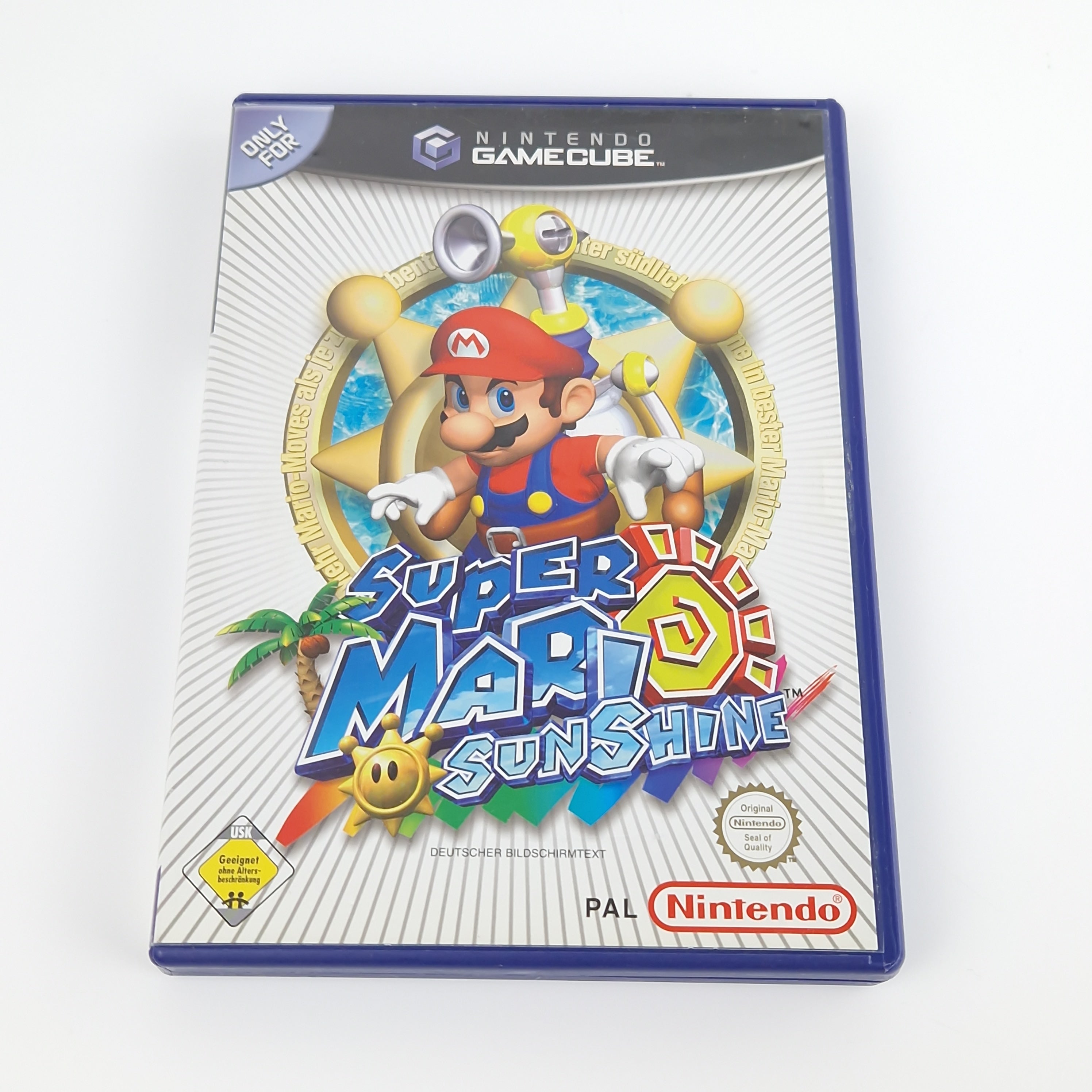 Nintendo Gamecube Spiel – Super Mario Sunshine + Memory Card