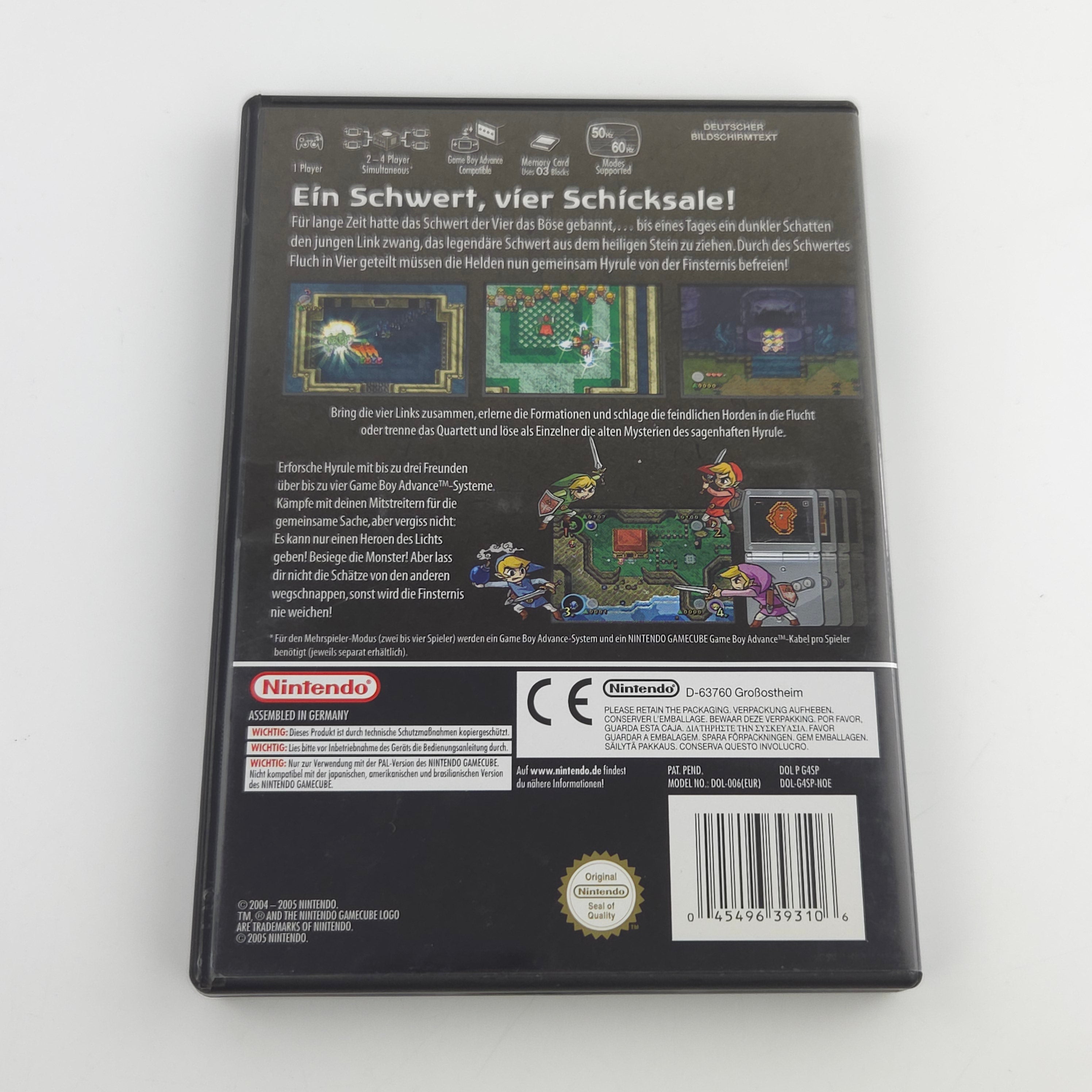 Nintendo Gamecube Spiel – Zelda Four Swords Adventures OVP PAL