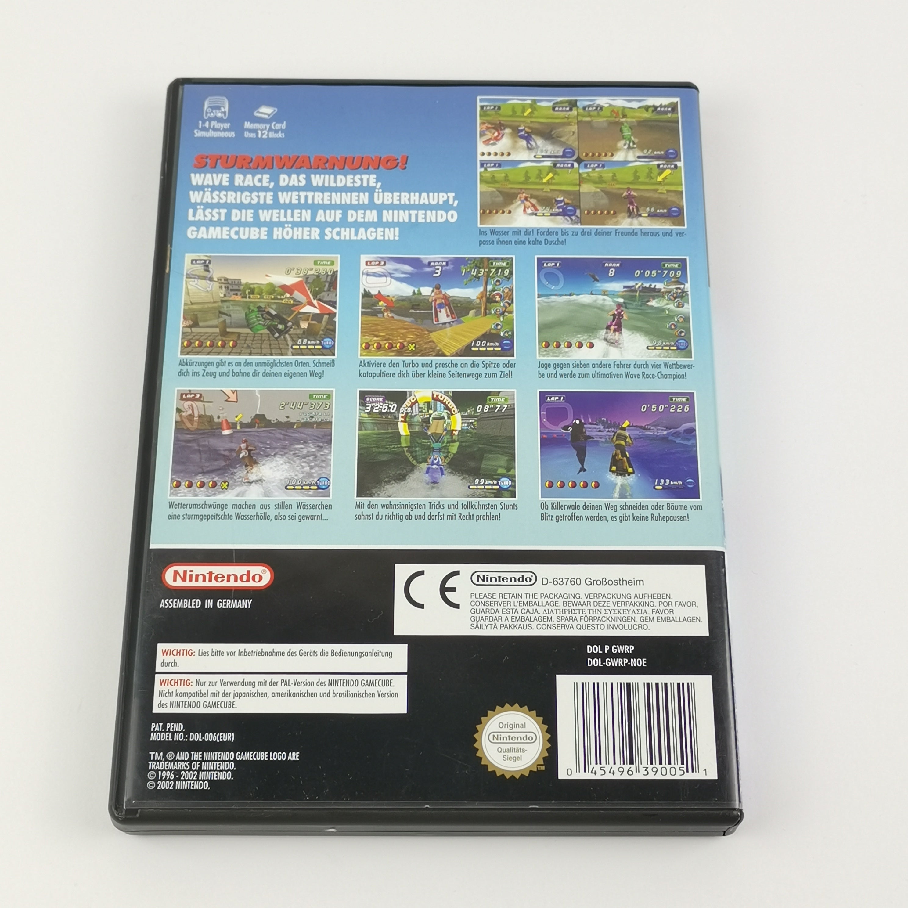 Nintendo Gamecube Spiel – Wave Race Blue Storm PAL + Gamepad