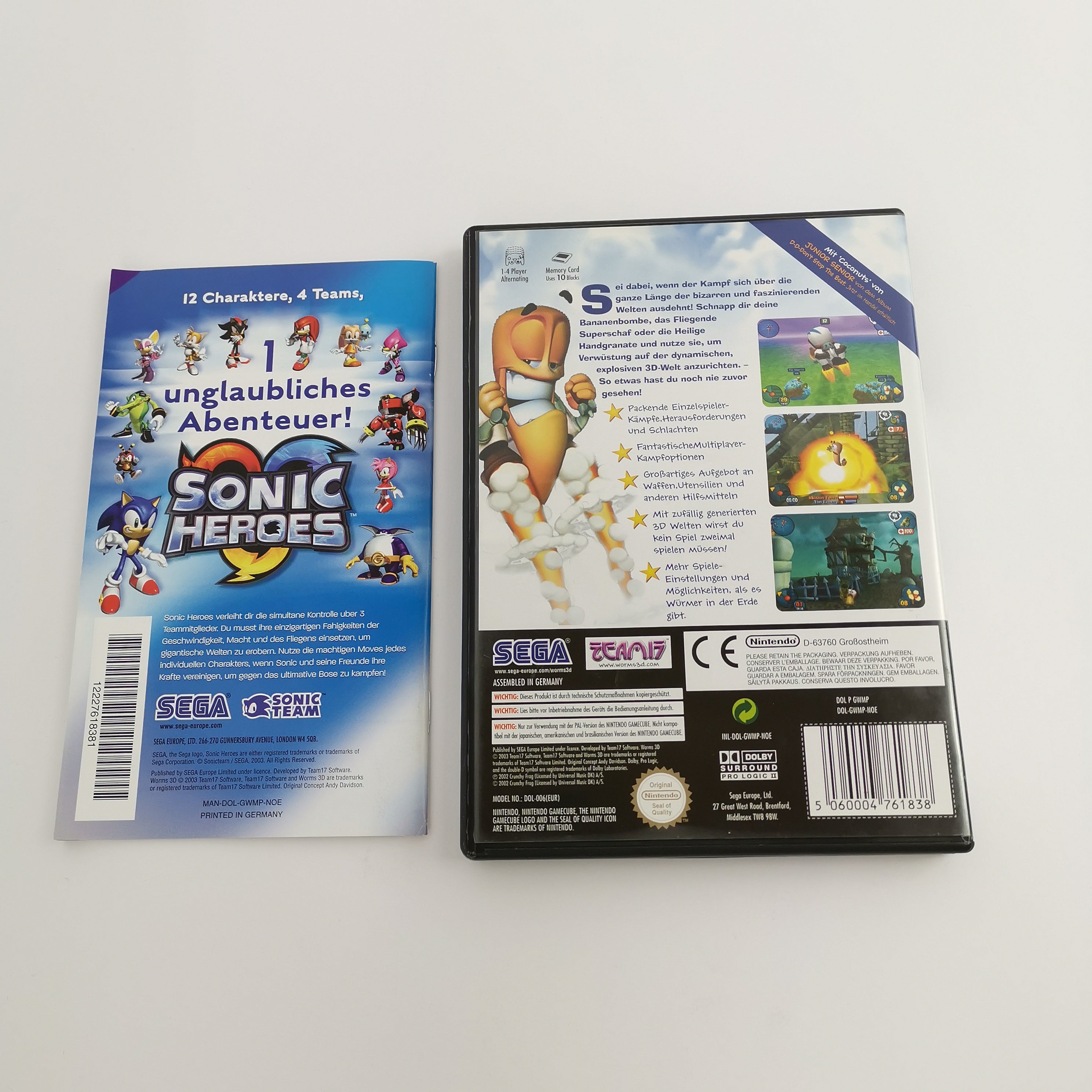 Nintendo Gamecube Spiel – Worms 3D DE Erstauflage OVP