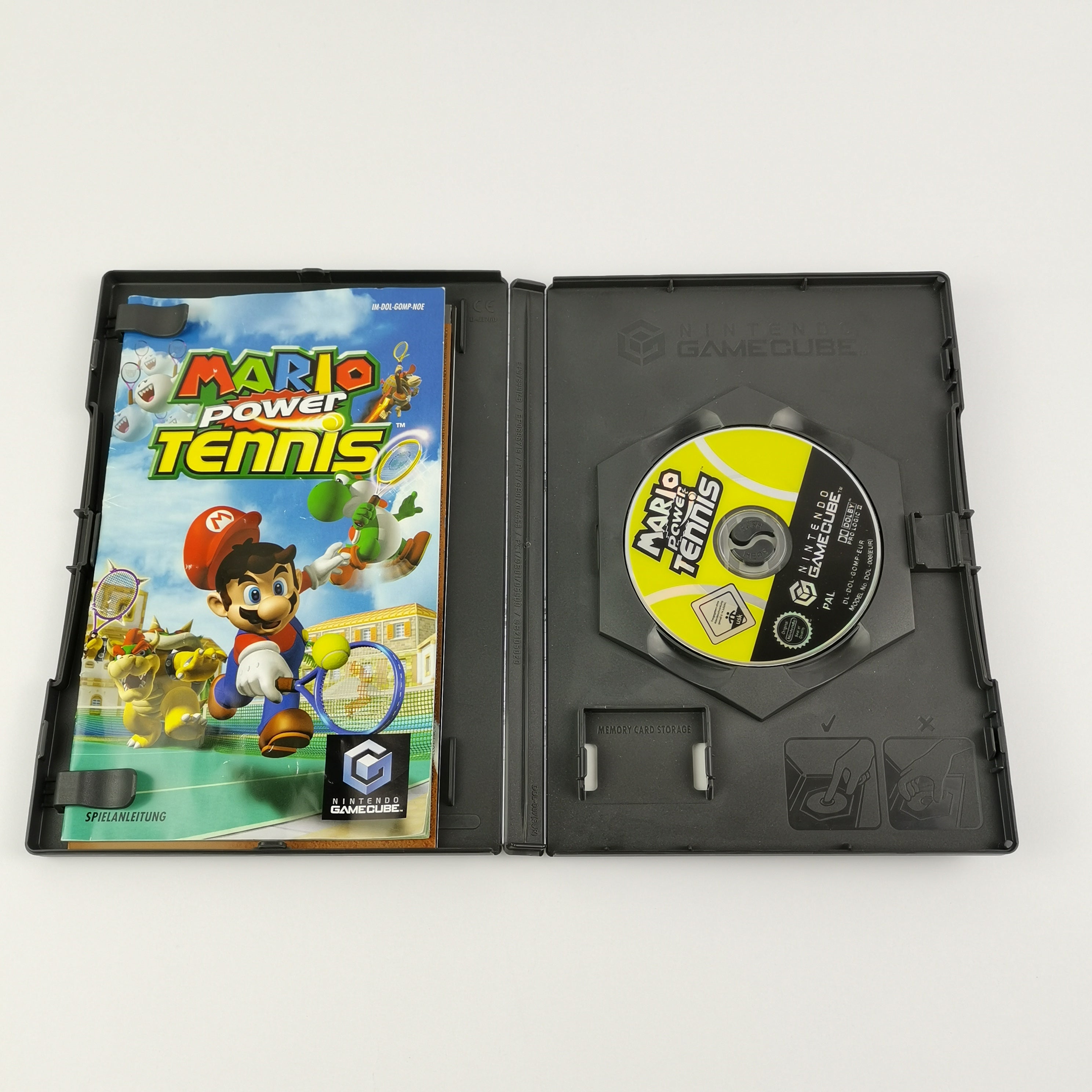 Nintendo Gamecube Spiele: Mario Party 4 & Mario Power Tennis - OVP Anleitung