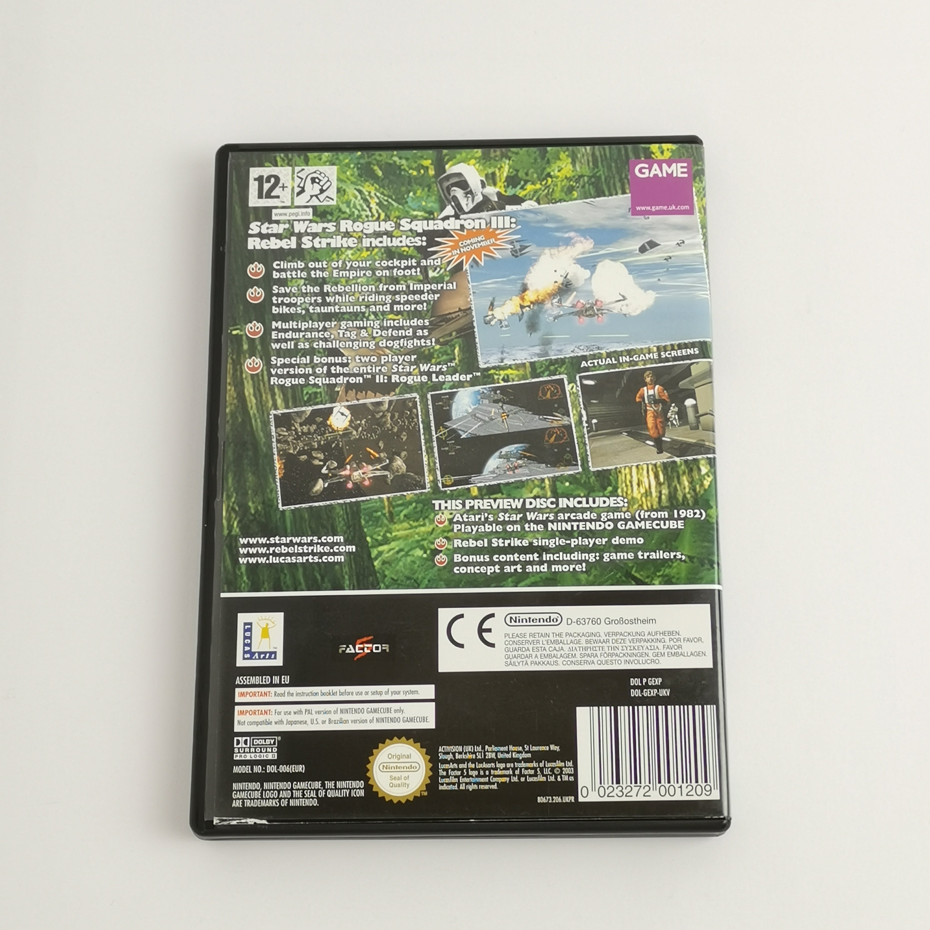 Nintendo Gamecube Spiel – Star Wars Rebel Strike Promo Disc