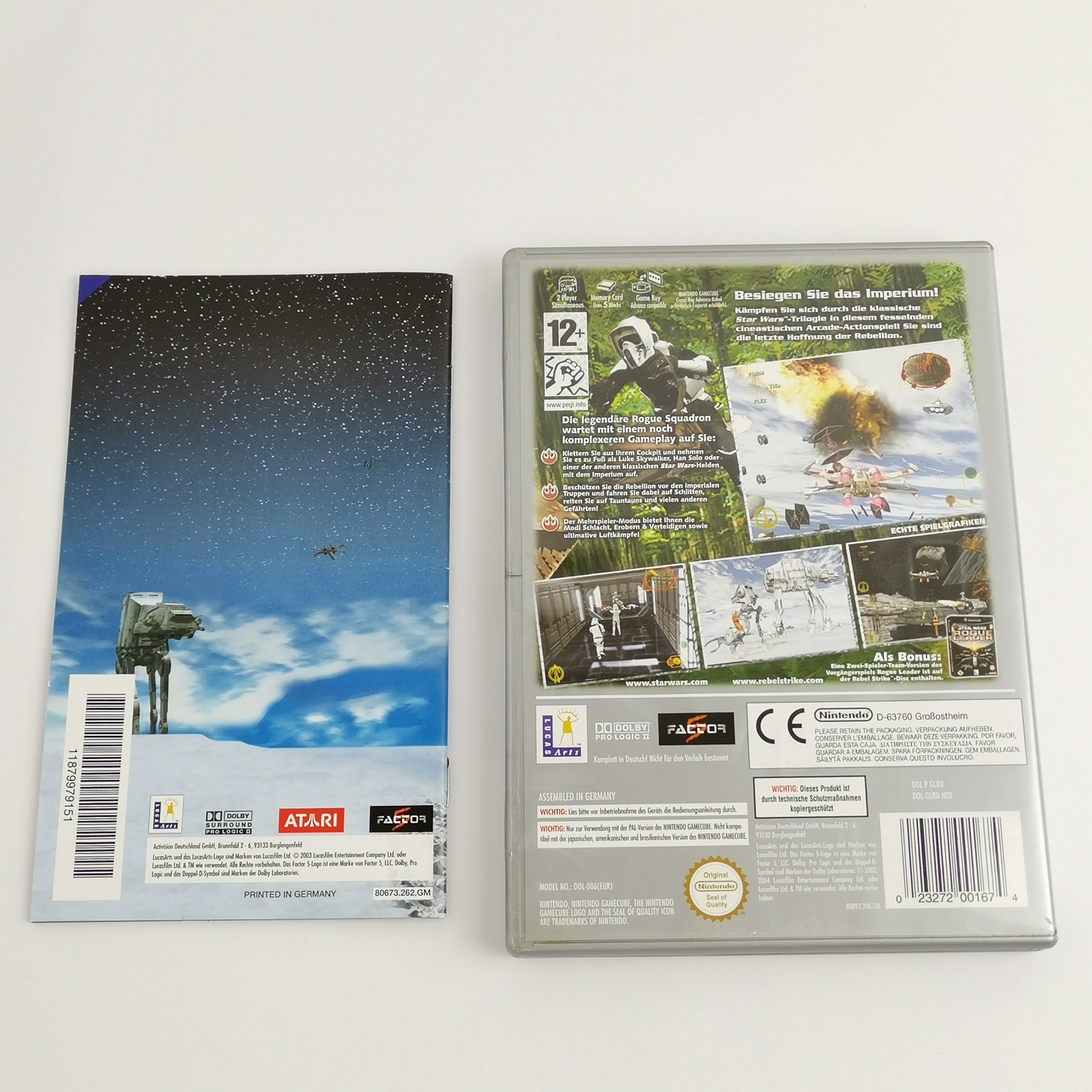 Nintendo Gamecube Spiel – Star Wars Rebel Strike Rogue Squadron