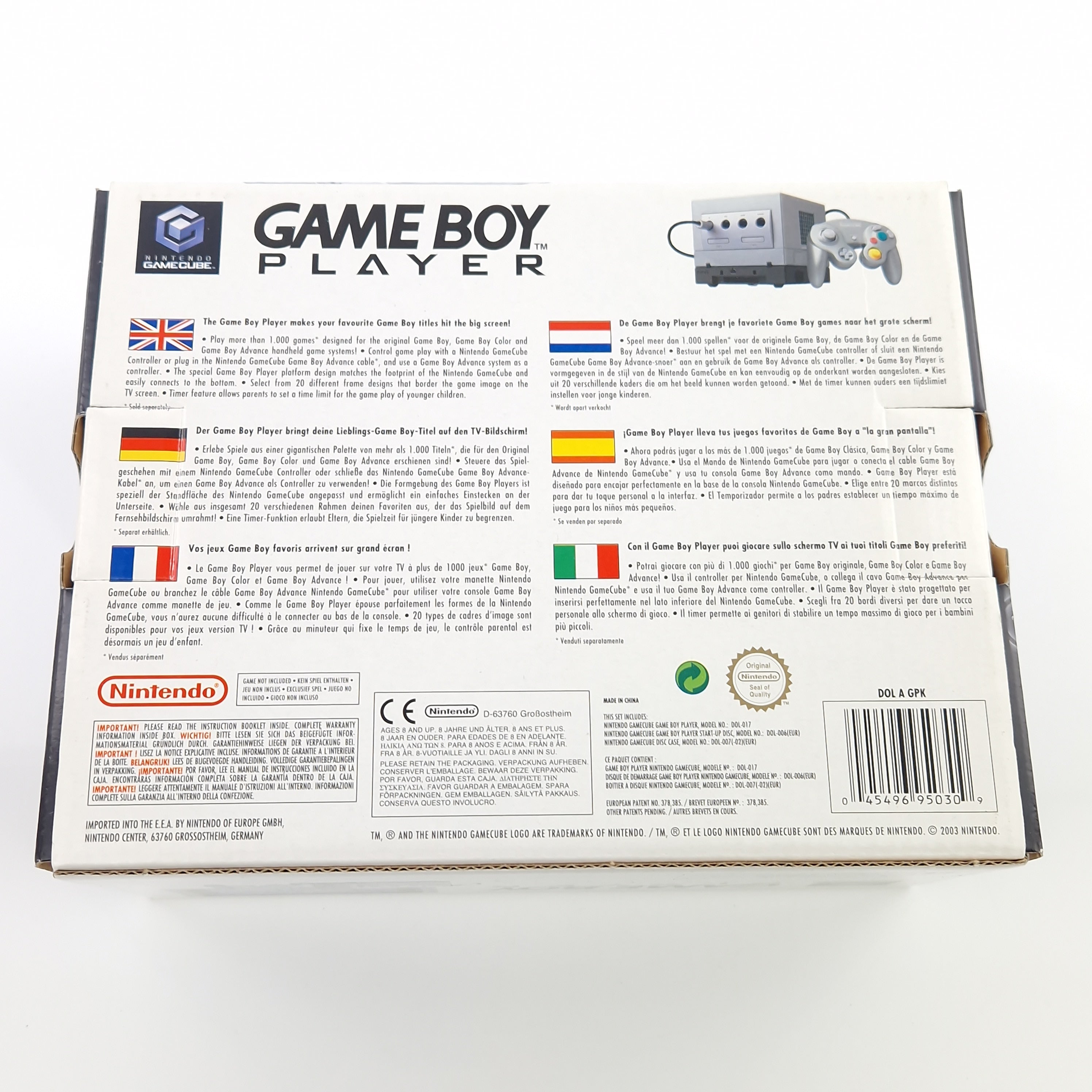 Nintendo Gamecube Zubehör – Game Boy Player Adapter OVP PAL