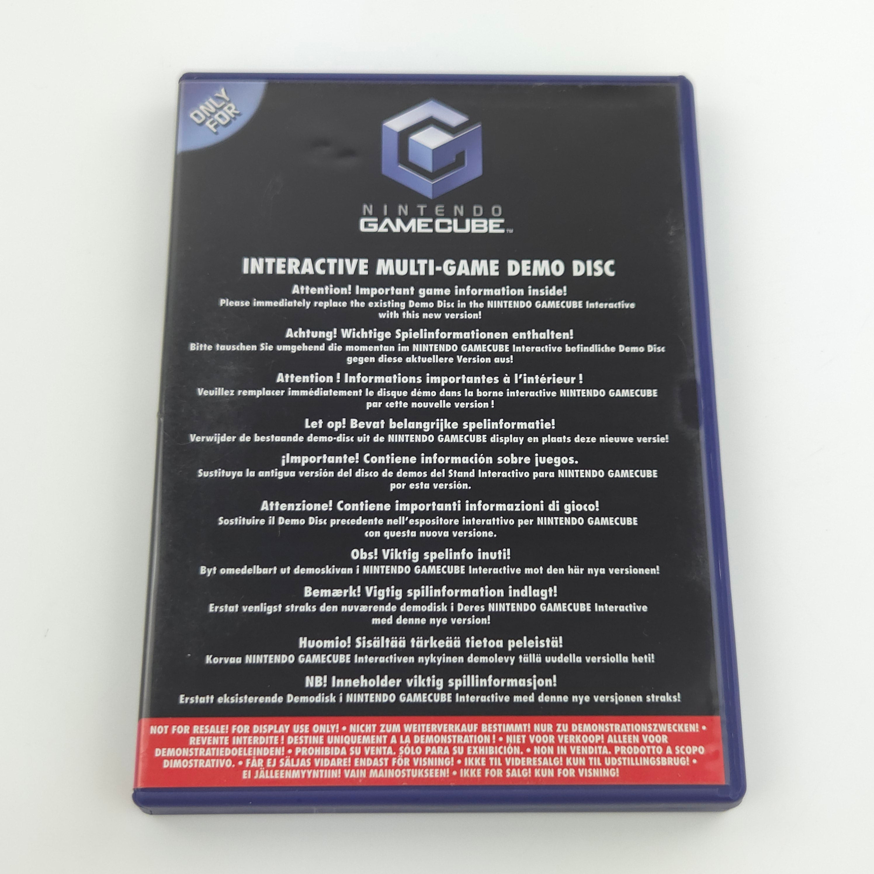 Nintendo GameCube Zubehör – Interactive Multi-Game Demo Disk OVP