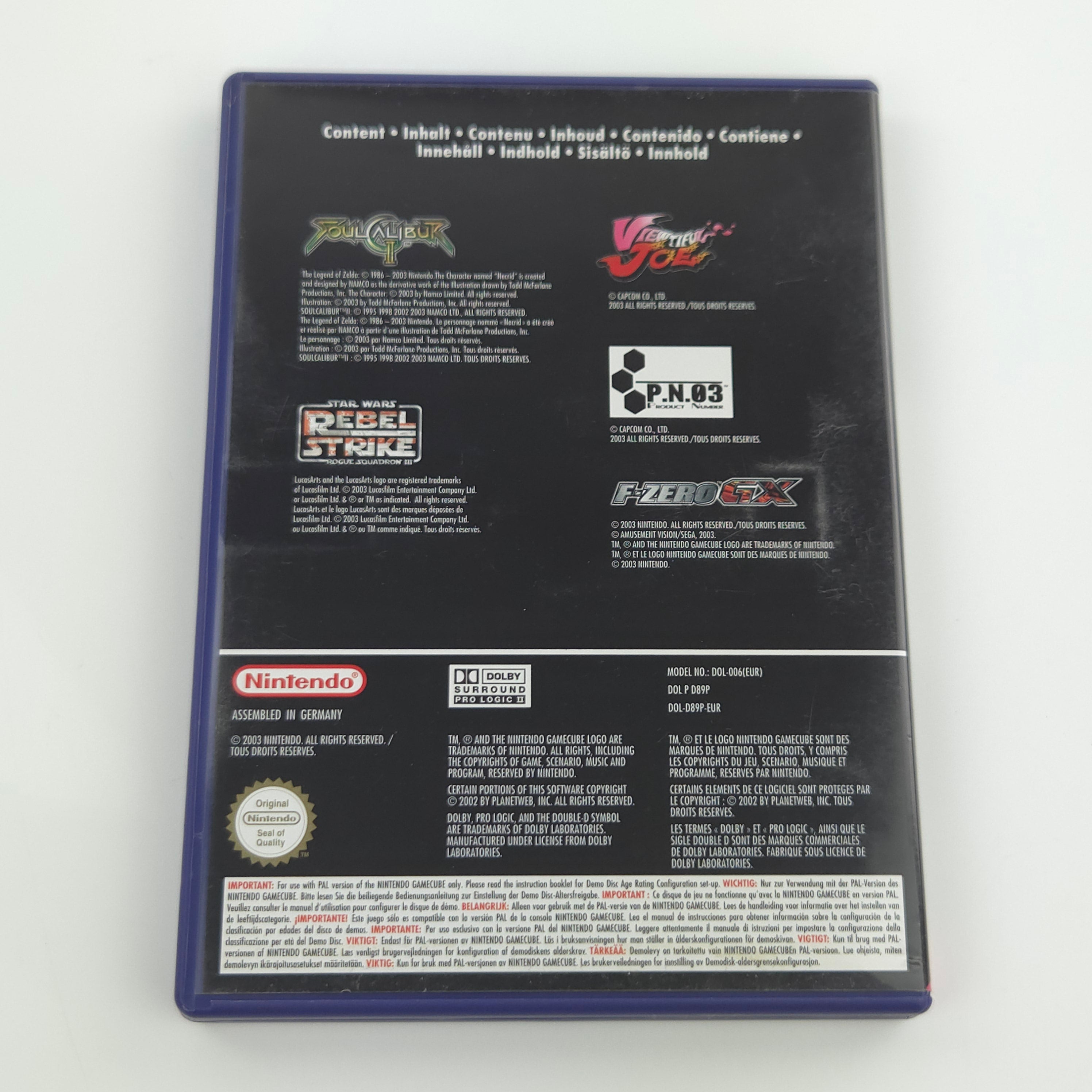 Nintendo GameCube Zubehör – Interactive Multi-Game Demo Disk OVP