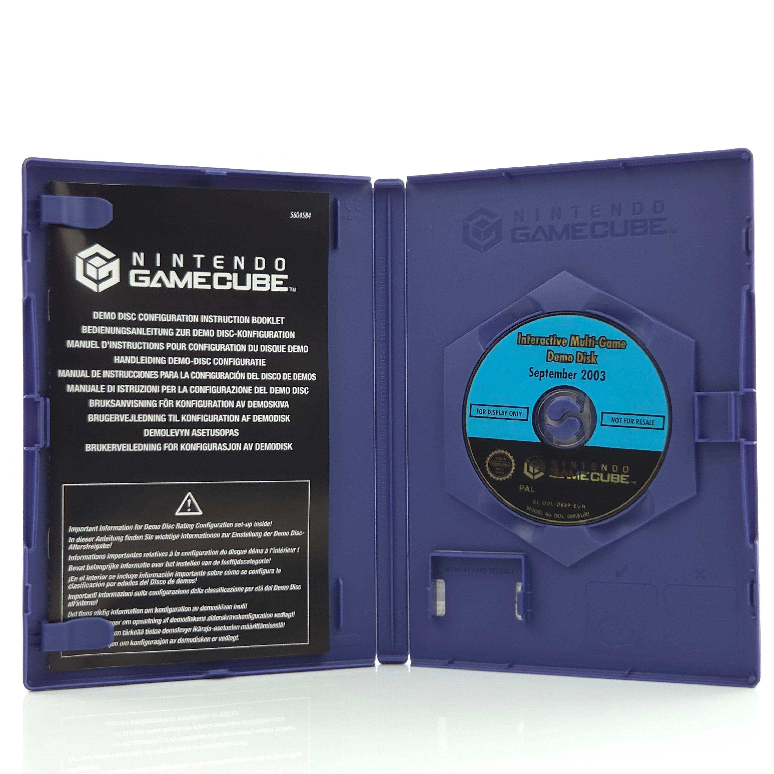 Nintendo GameCube Zubehör – Interactive Multi-Game Demo Disk OVP