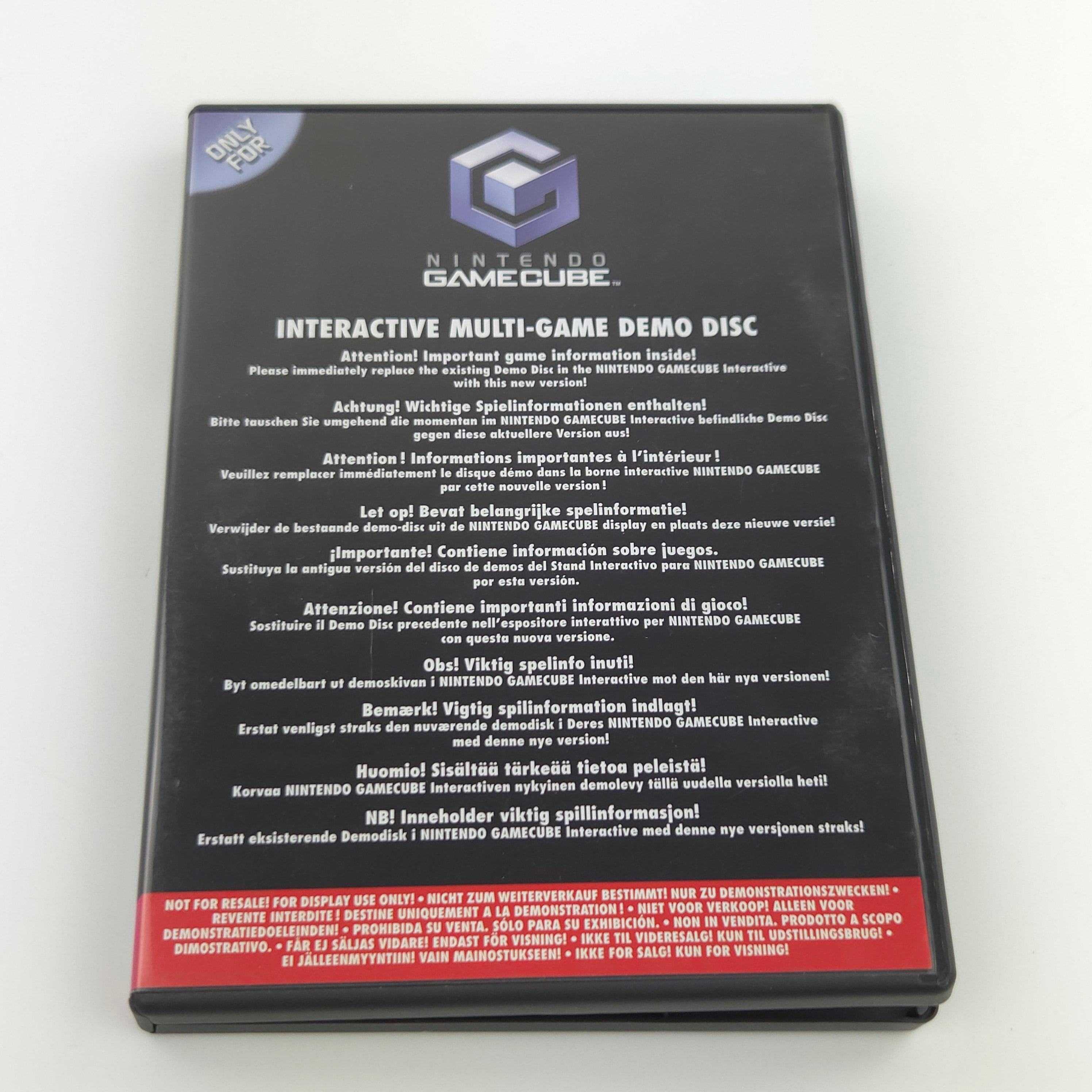 Nintendo GameCube Zubehör – Interactive Multi-Game Demo OVP