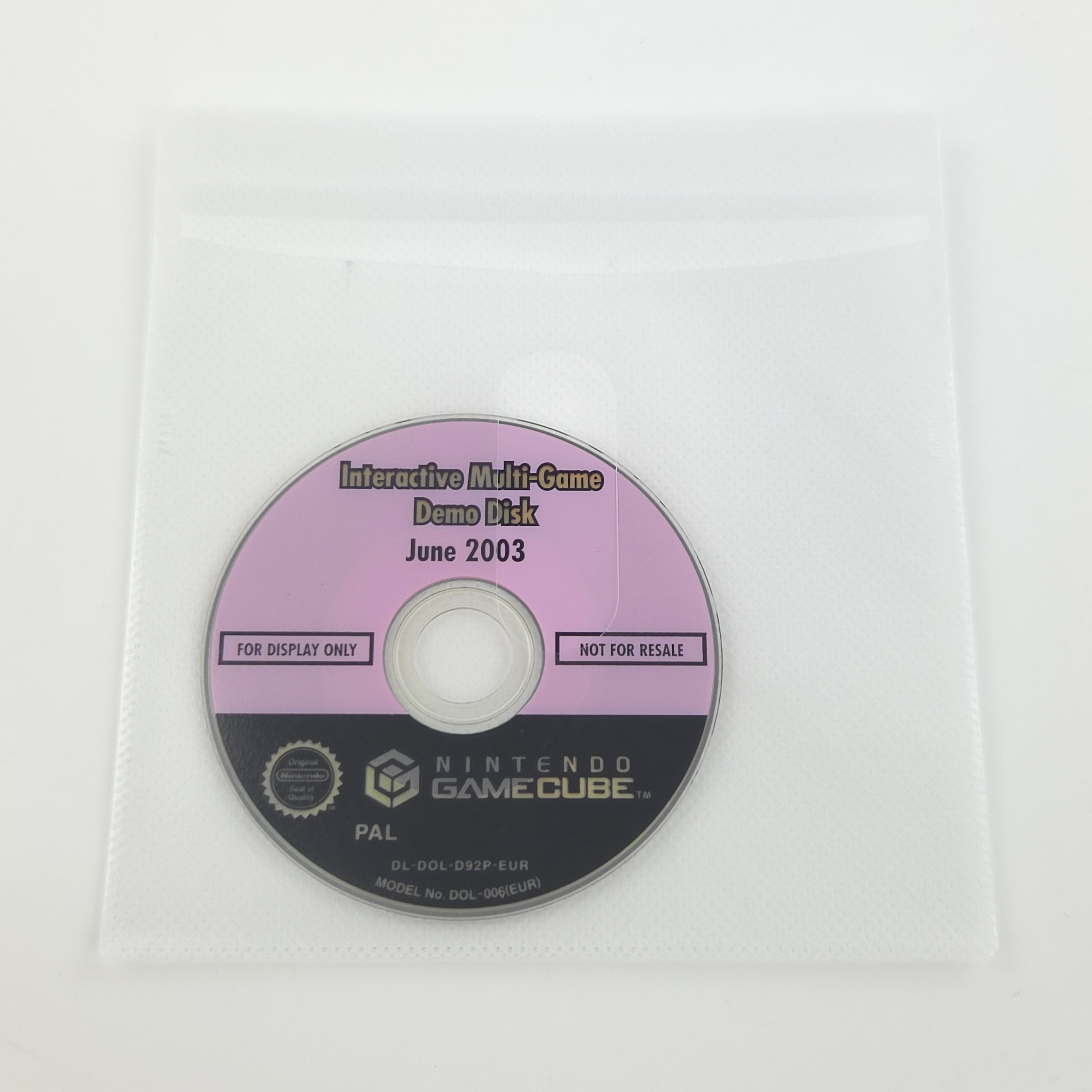 Nintendo GameCube Zubehör – Interactive Multi-Game Demo Disk