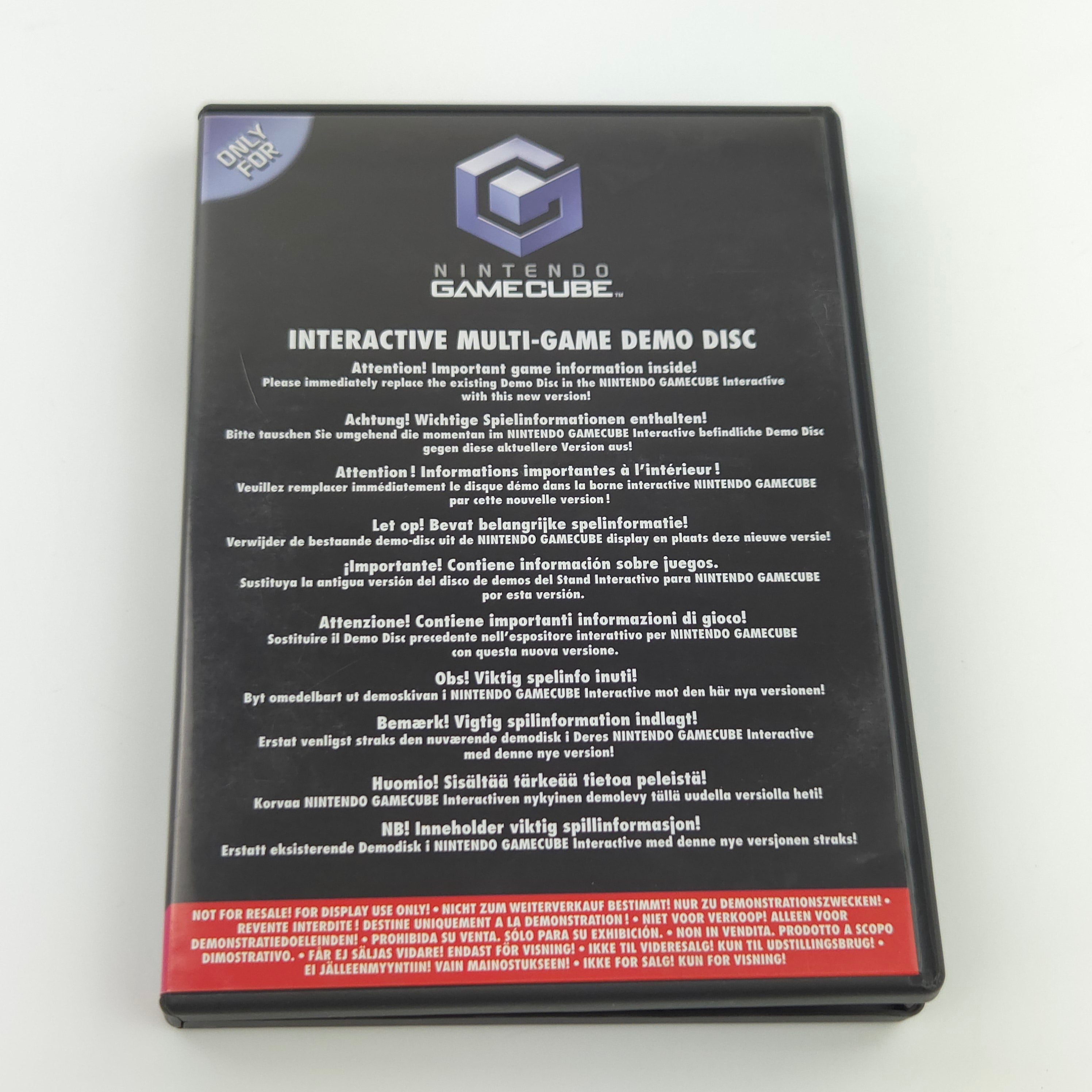 Nintendo GameCube Zubehör – Interactive Multi-Game Demo Disk OVP