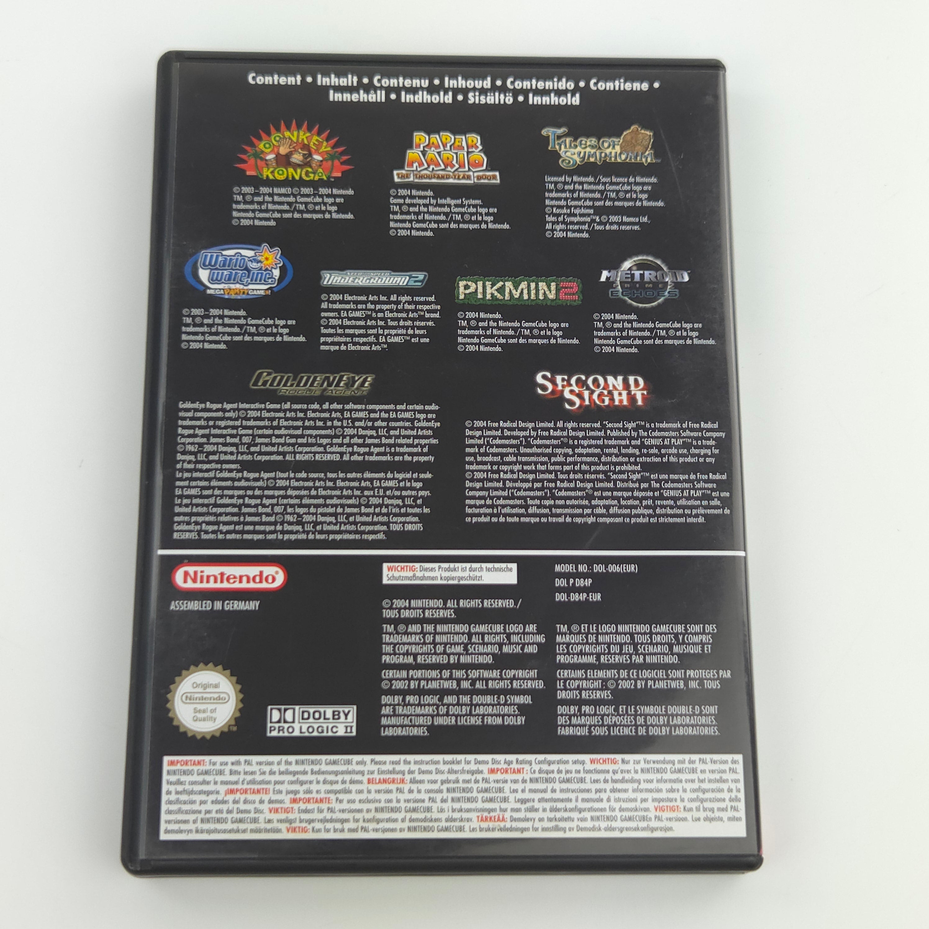 Nintendo GameCube Zubehör – Interactive Multi-Game Demo Disk OVP