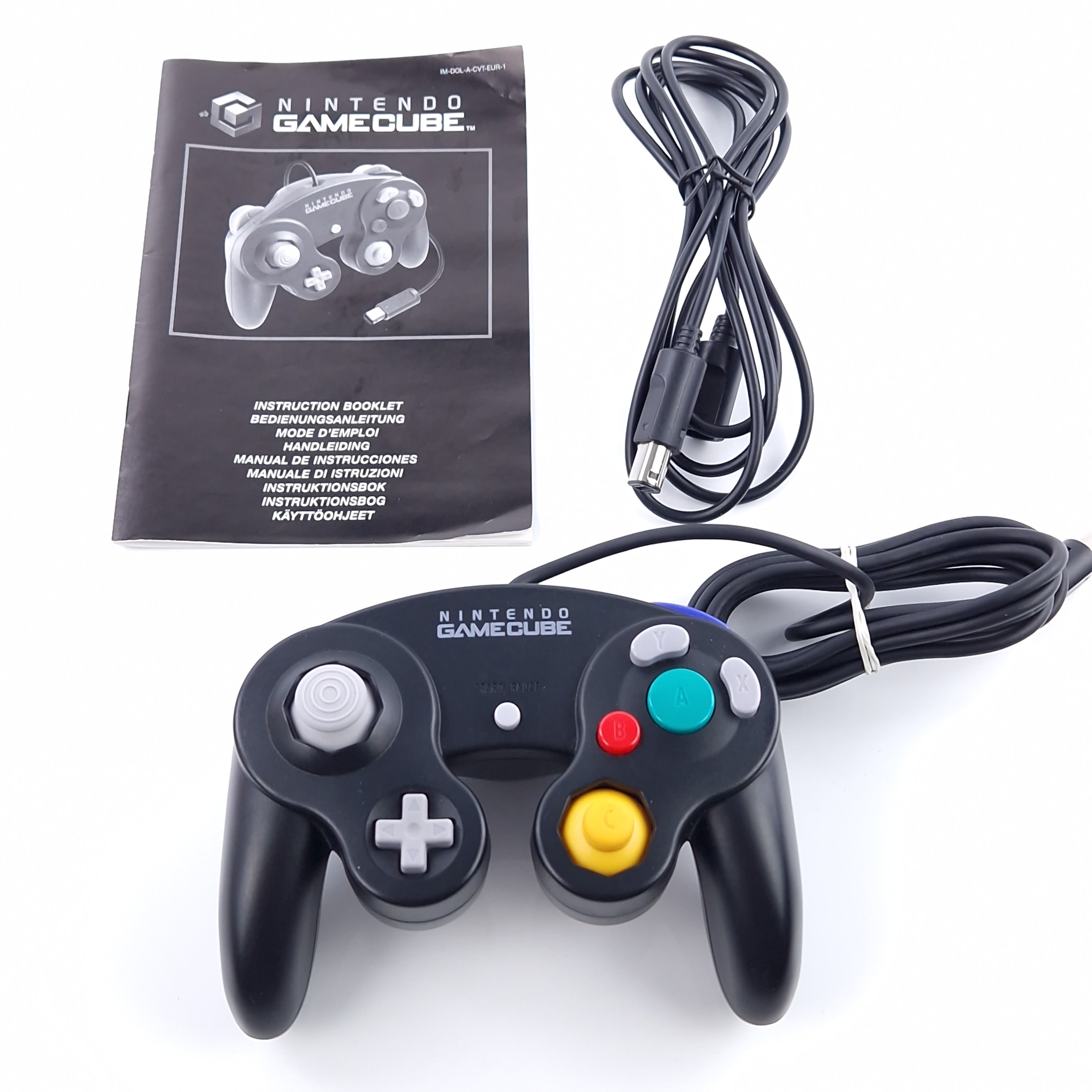 Nintendo Gamecube Controller Schwarz OVP – Original Gamepad