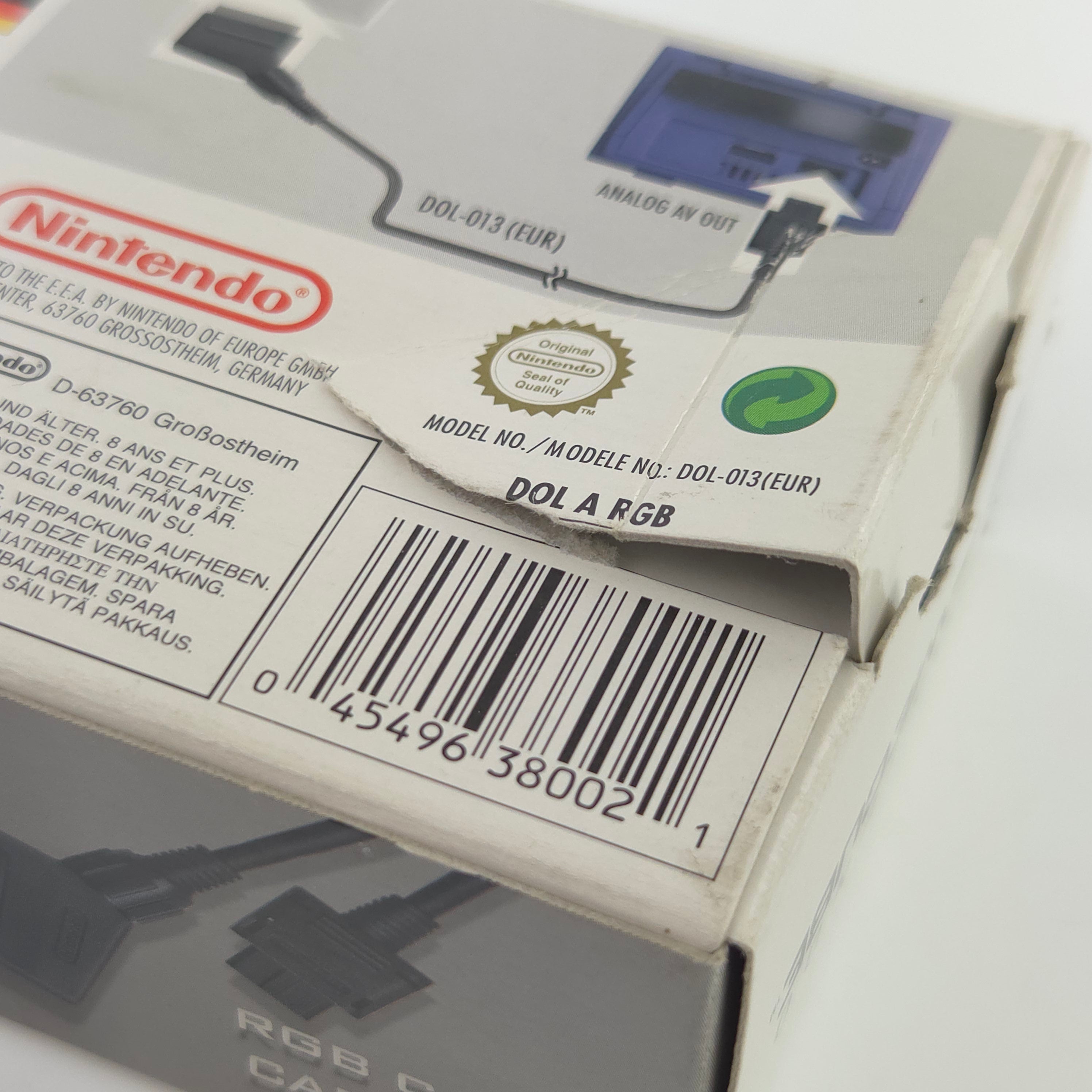Nintendo Gamecube Zubehör – Original RGB Kabel OVP