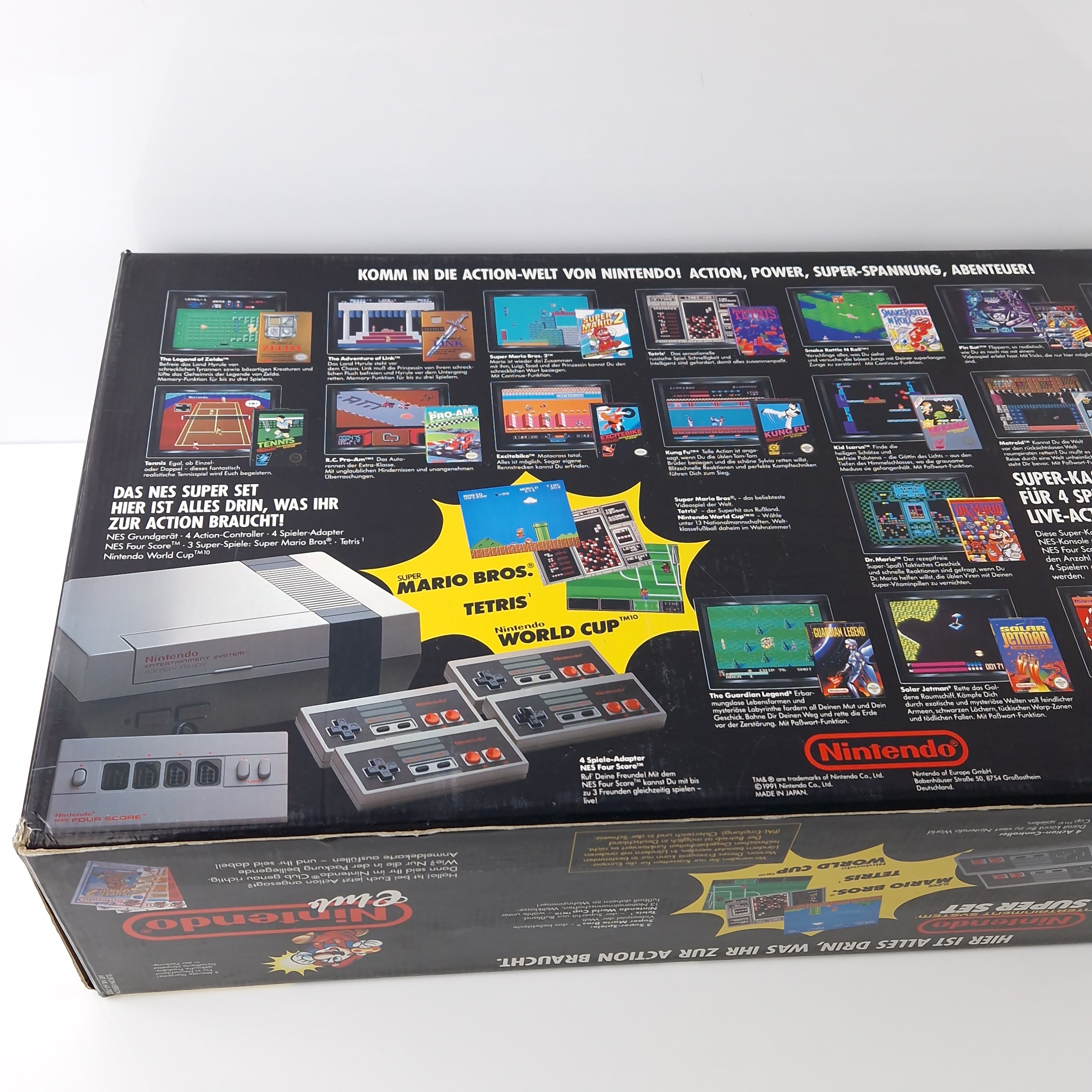 Nintendo NES Konsole Super Set 4 Players Bundle OVP PAL