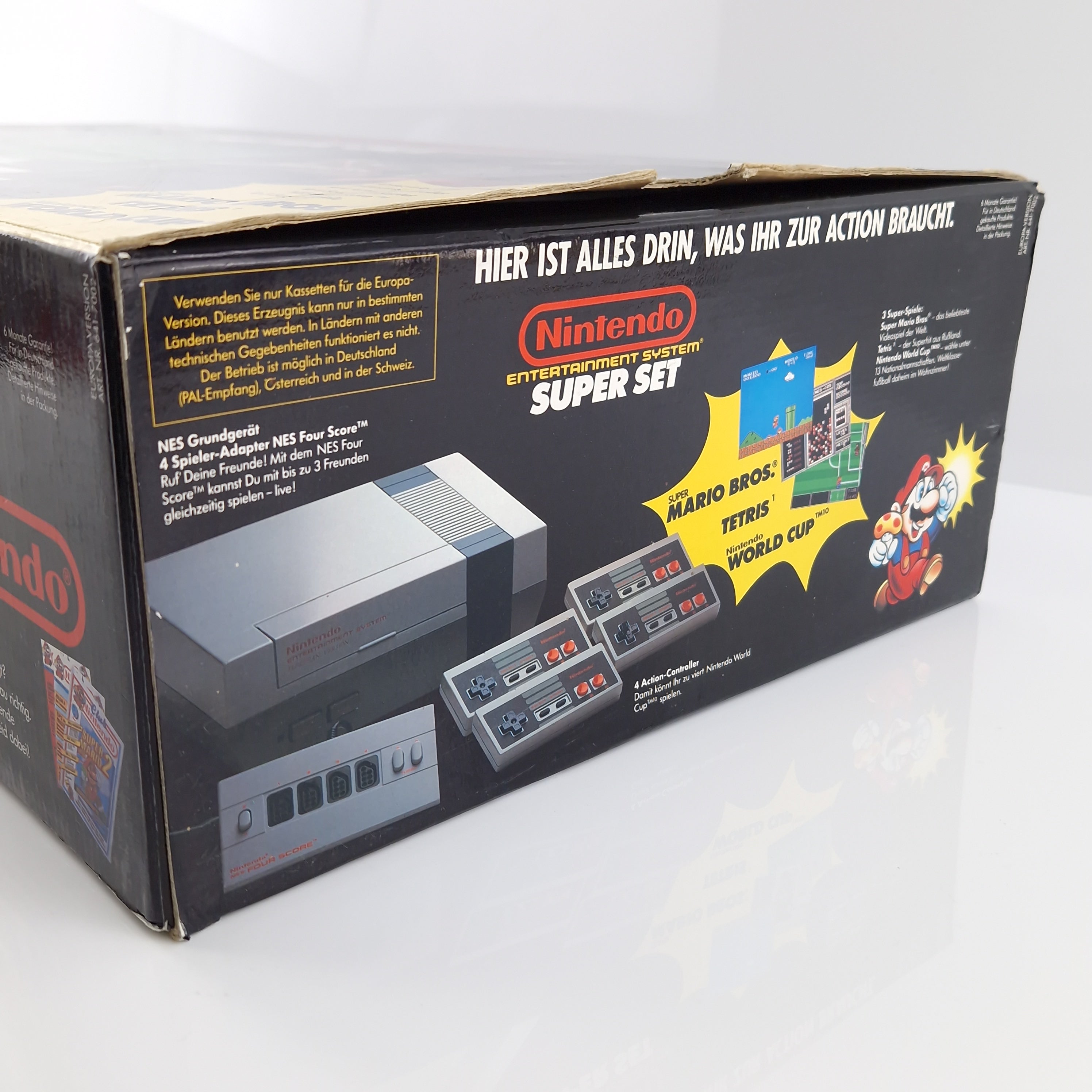 Nintendo NES Konsole Super Set 4 Players Bundle OVP PAL