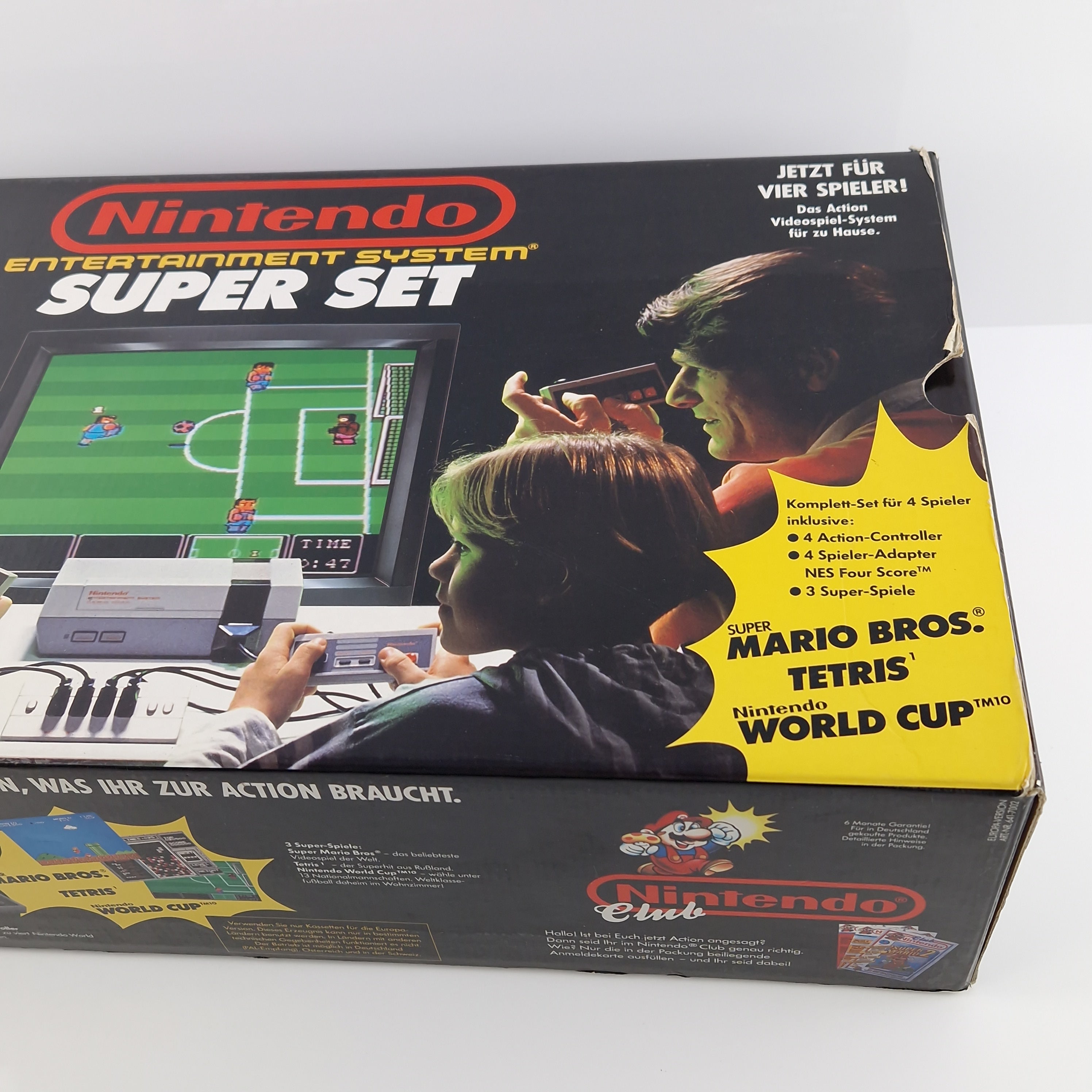 Nintendo NES Konsole Super Set 4 Players Bundle OVP PAL
