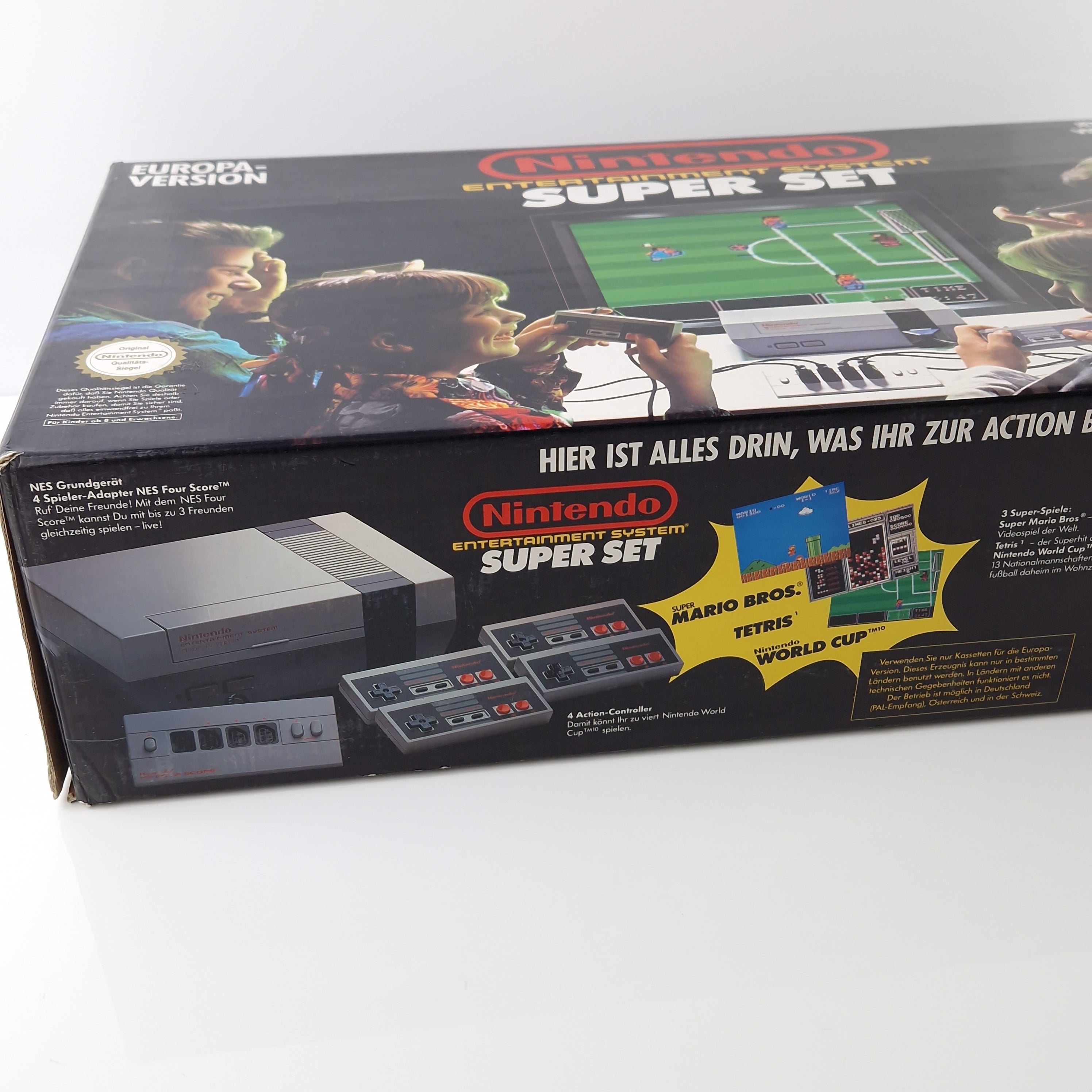 Nintendo NES Konsole Super Set 4 Players Bundle OVP PAL