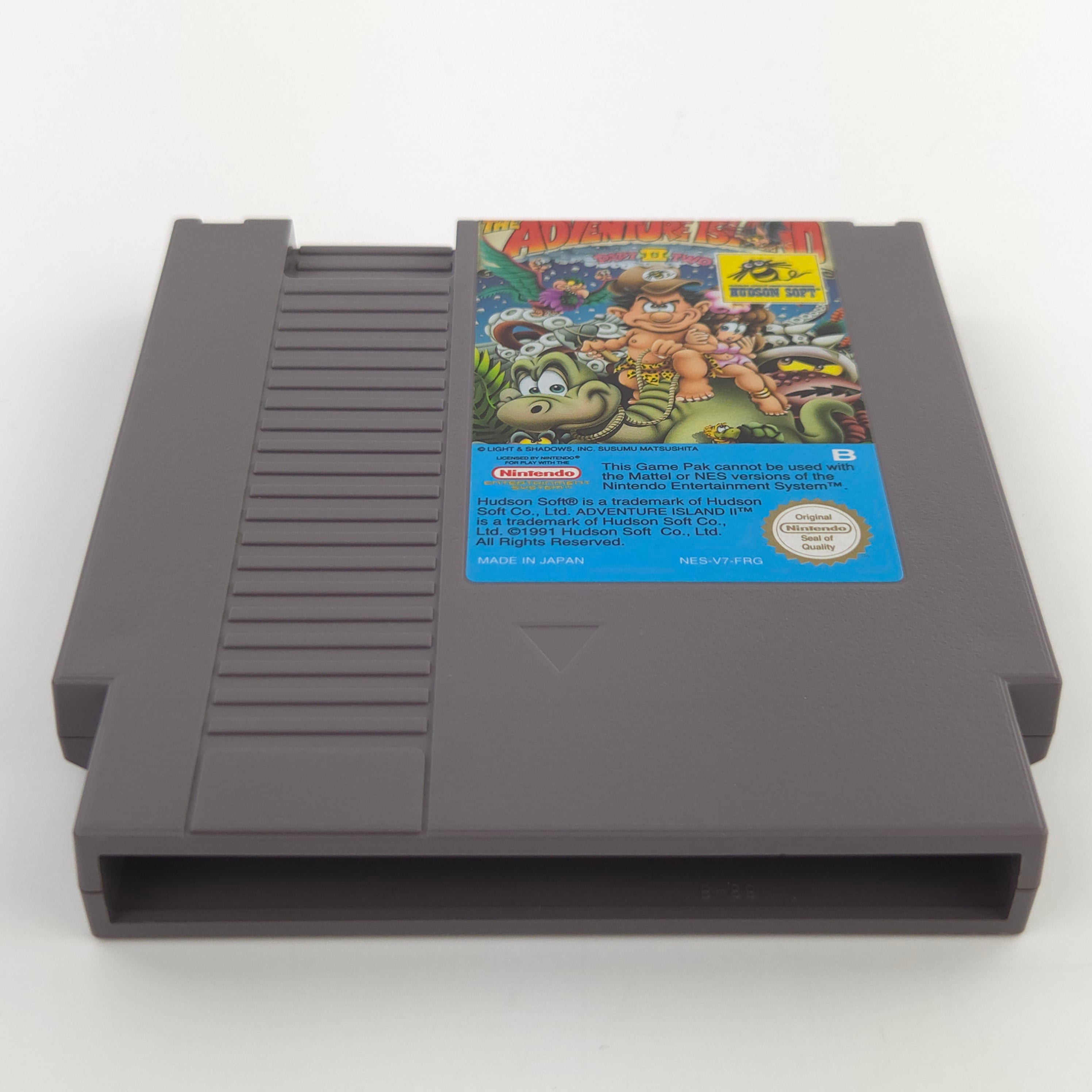 Nintendo NES Spiel Adventure Island II Modul Schuber PAL-B
