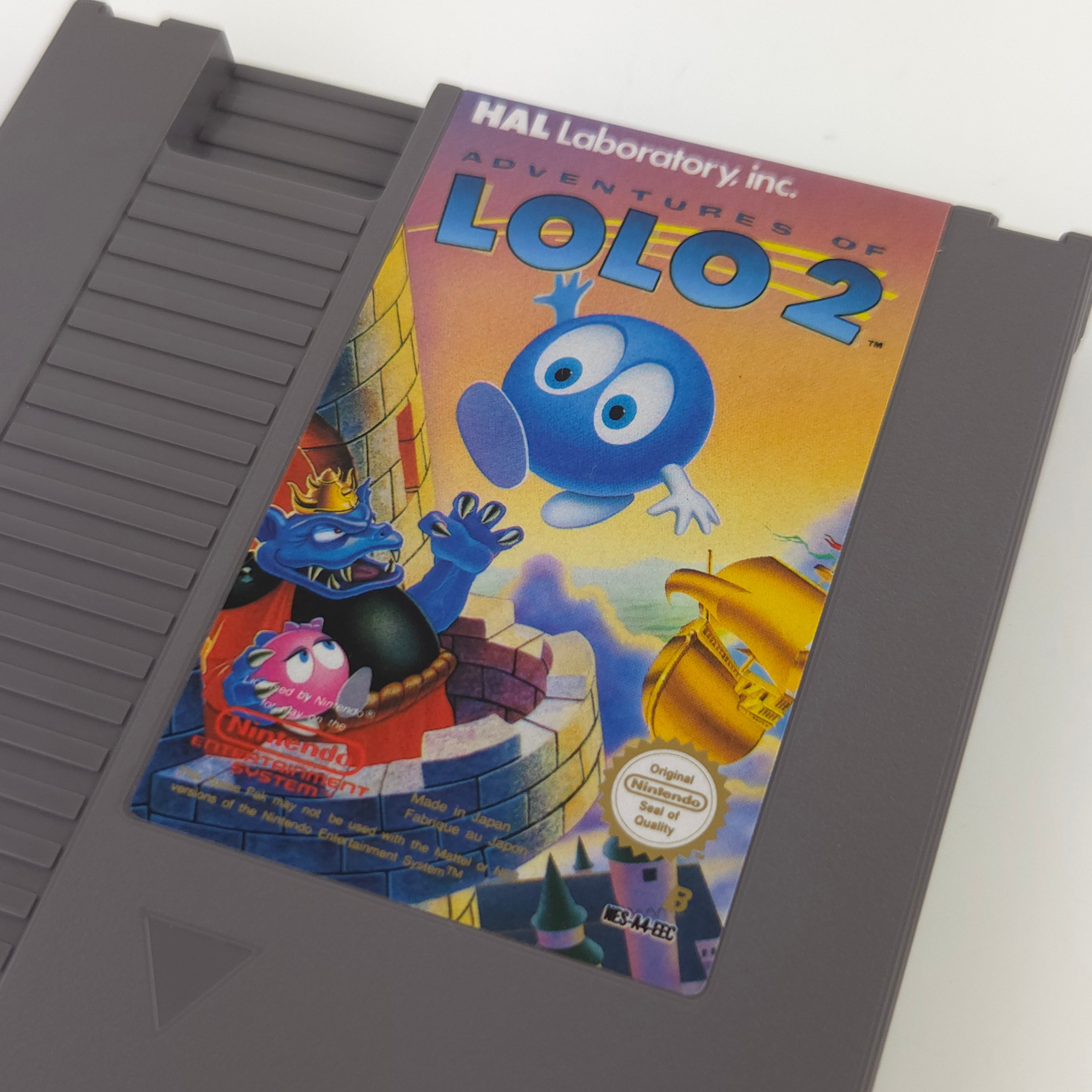 Nintendo NES Spiel: Adventures of LOLO 2 - Modul und Schuber (PAL-B EEC)