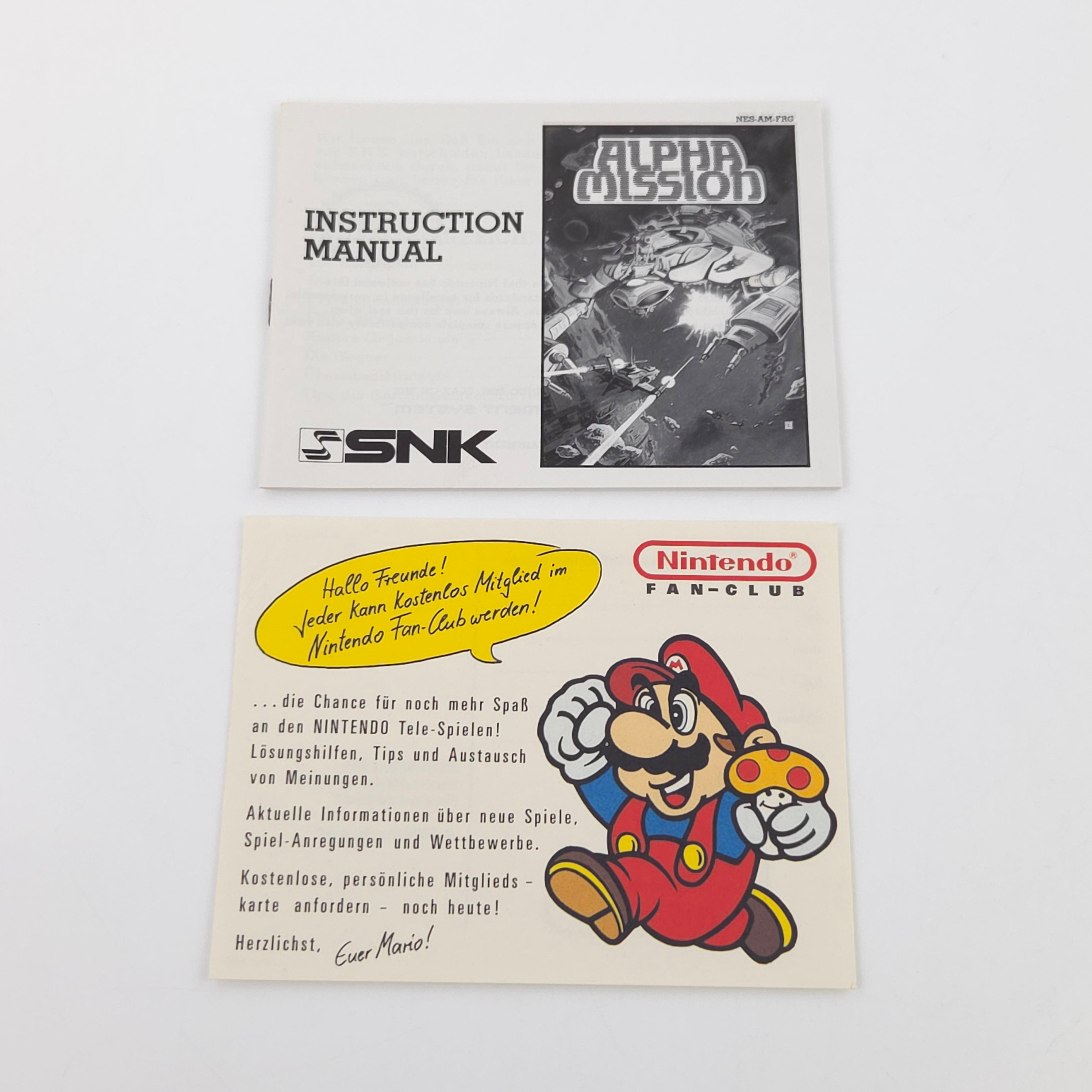 Nintendo NES Spiel – Alpha Mission (OVP CIB PAL)