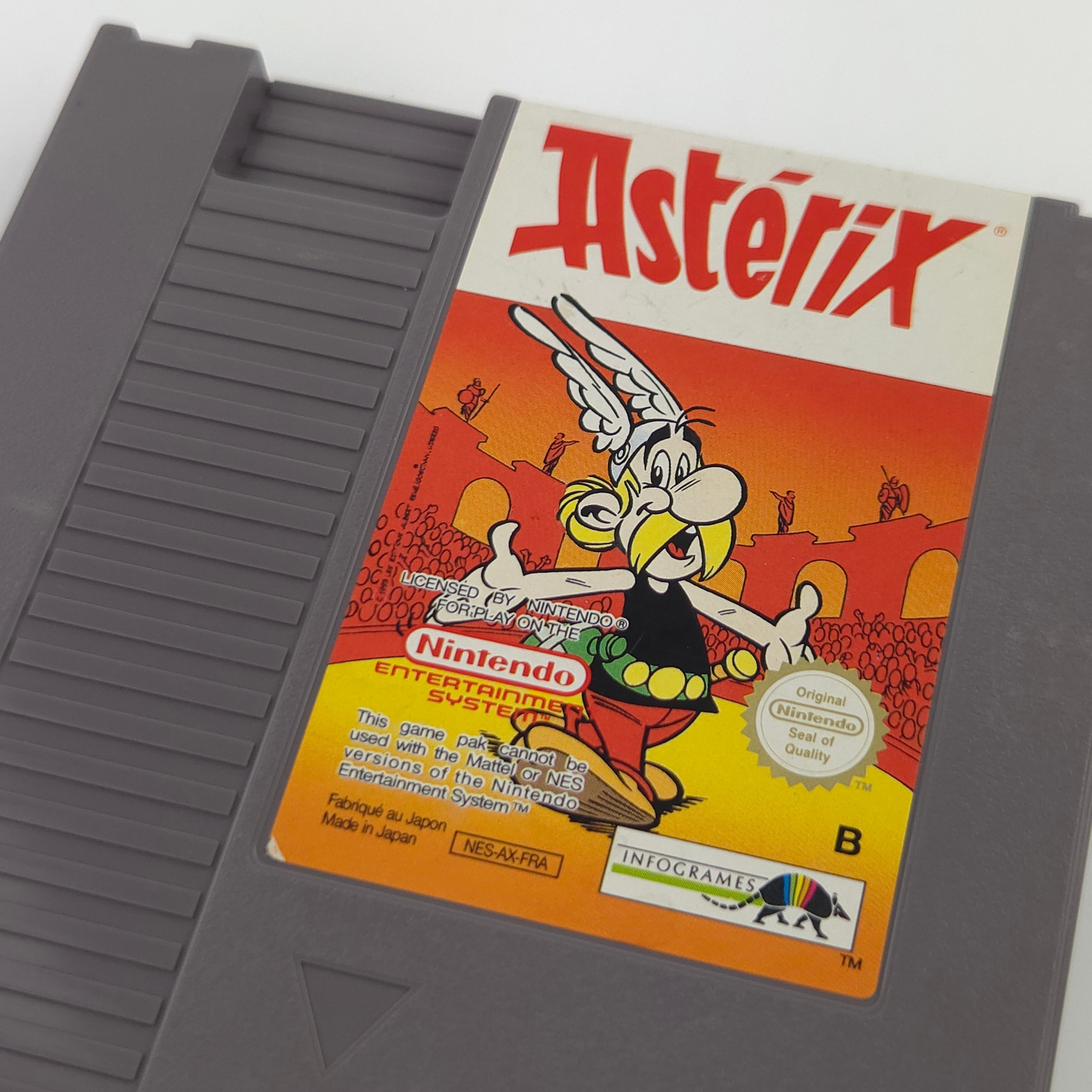Nintendo NES Spiel Asterix Modul Schutzhülle PAL FRA