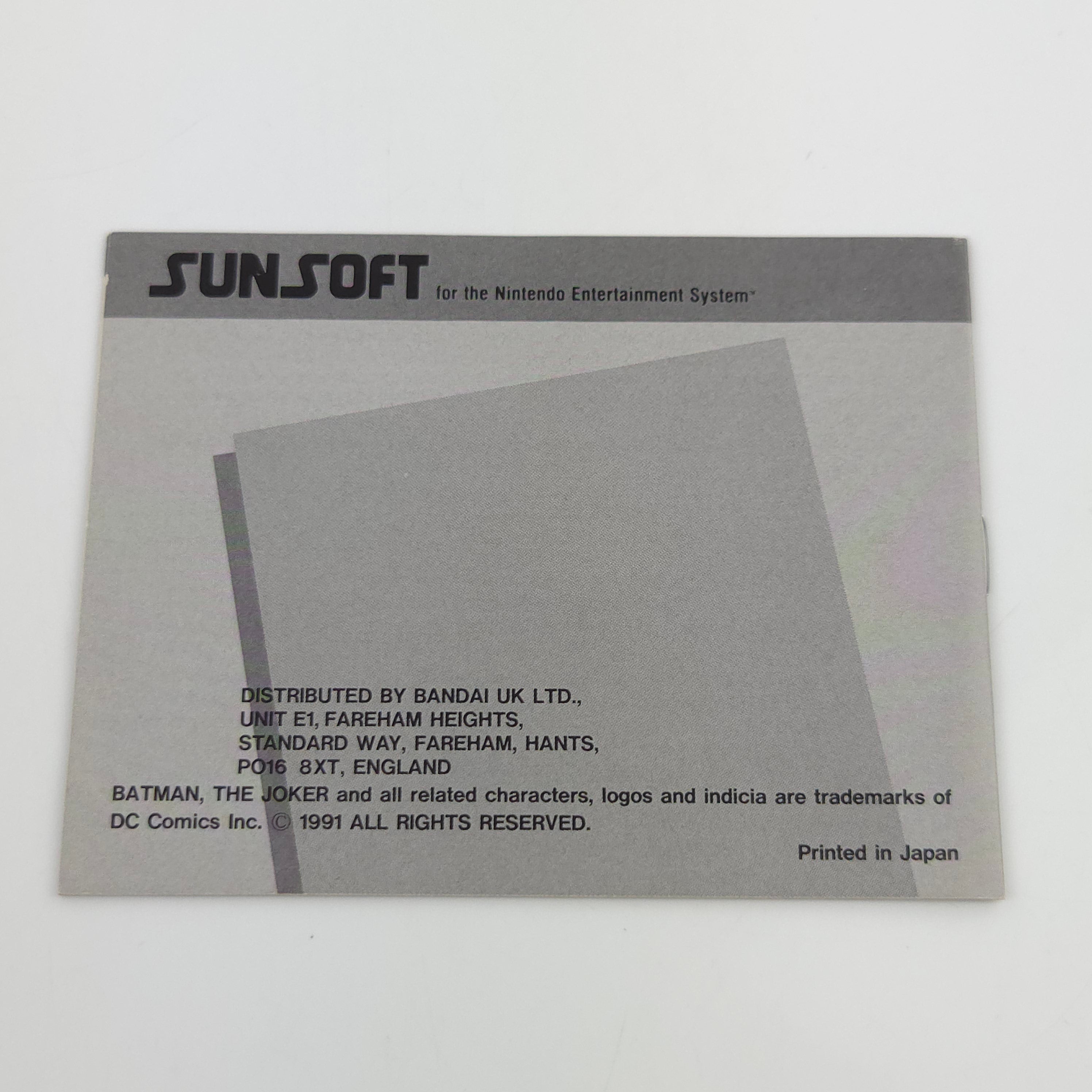Nintendo NES Spiel – Batman Return of the Joker (OVP)