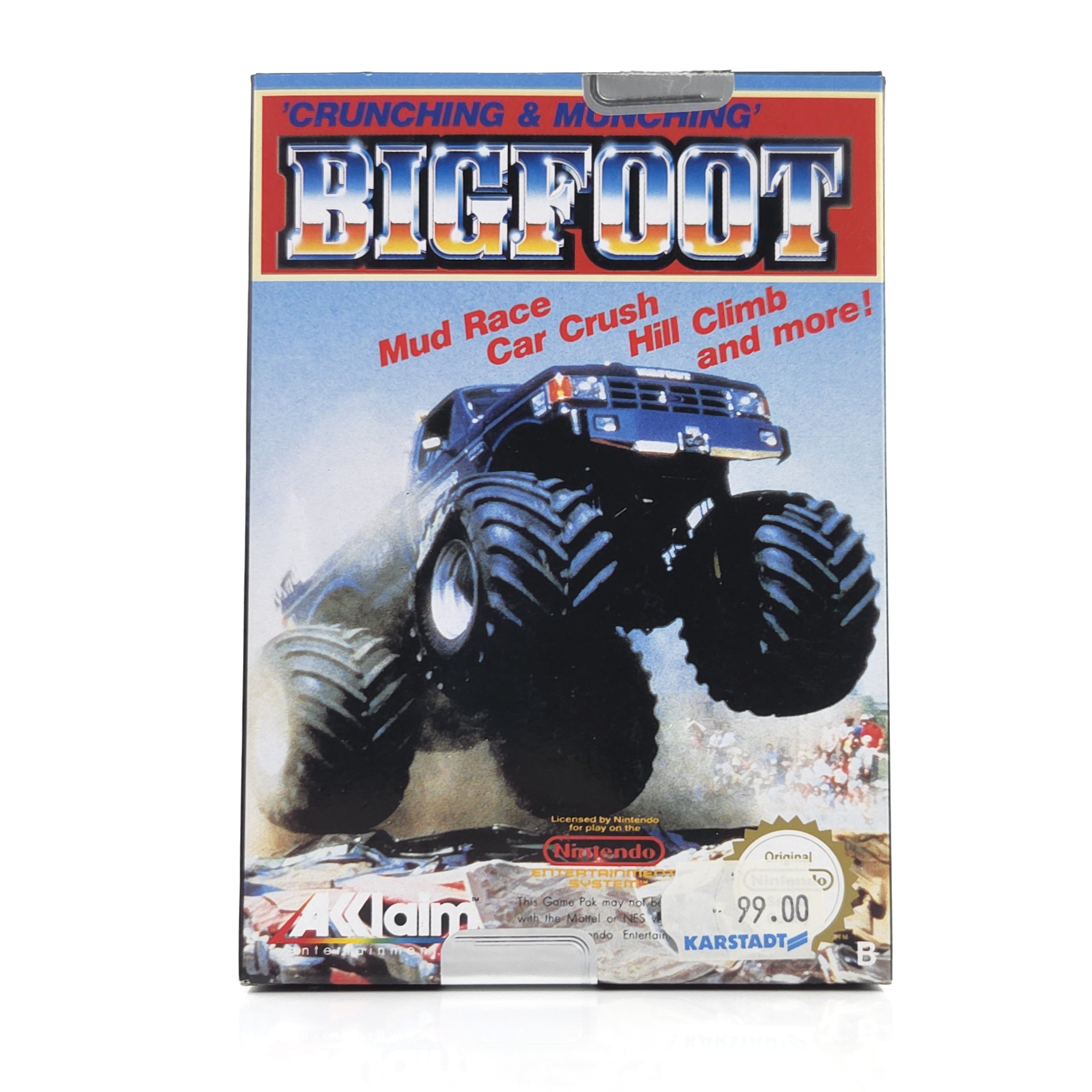 Nintendo NES Spiel – Bigfoot (OVP CIB PAL-B)