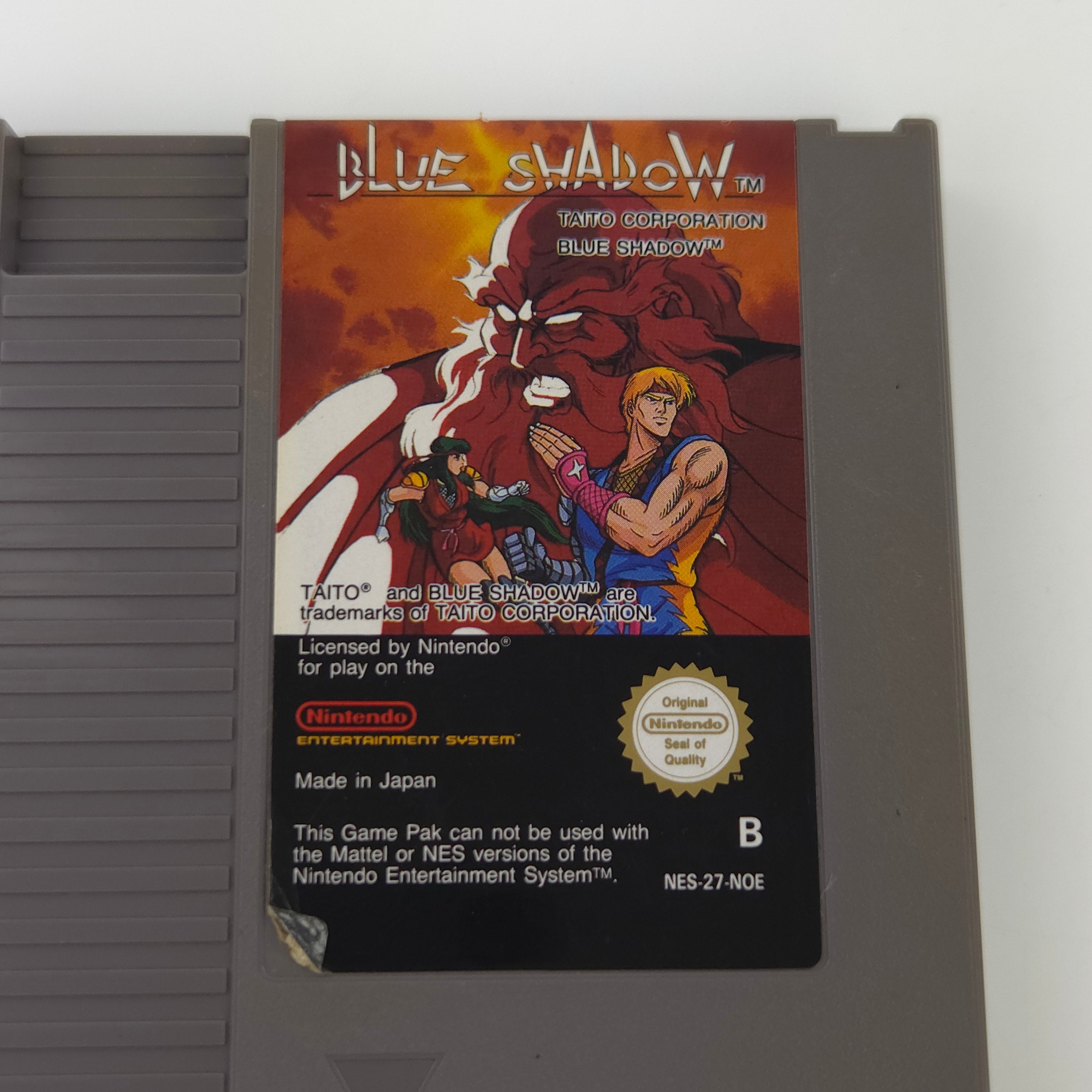 Nintendo NES Spiel Blue Shadow Modul PAL NOE Taito