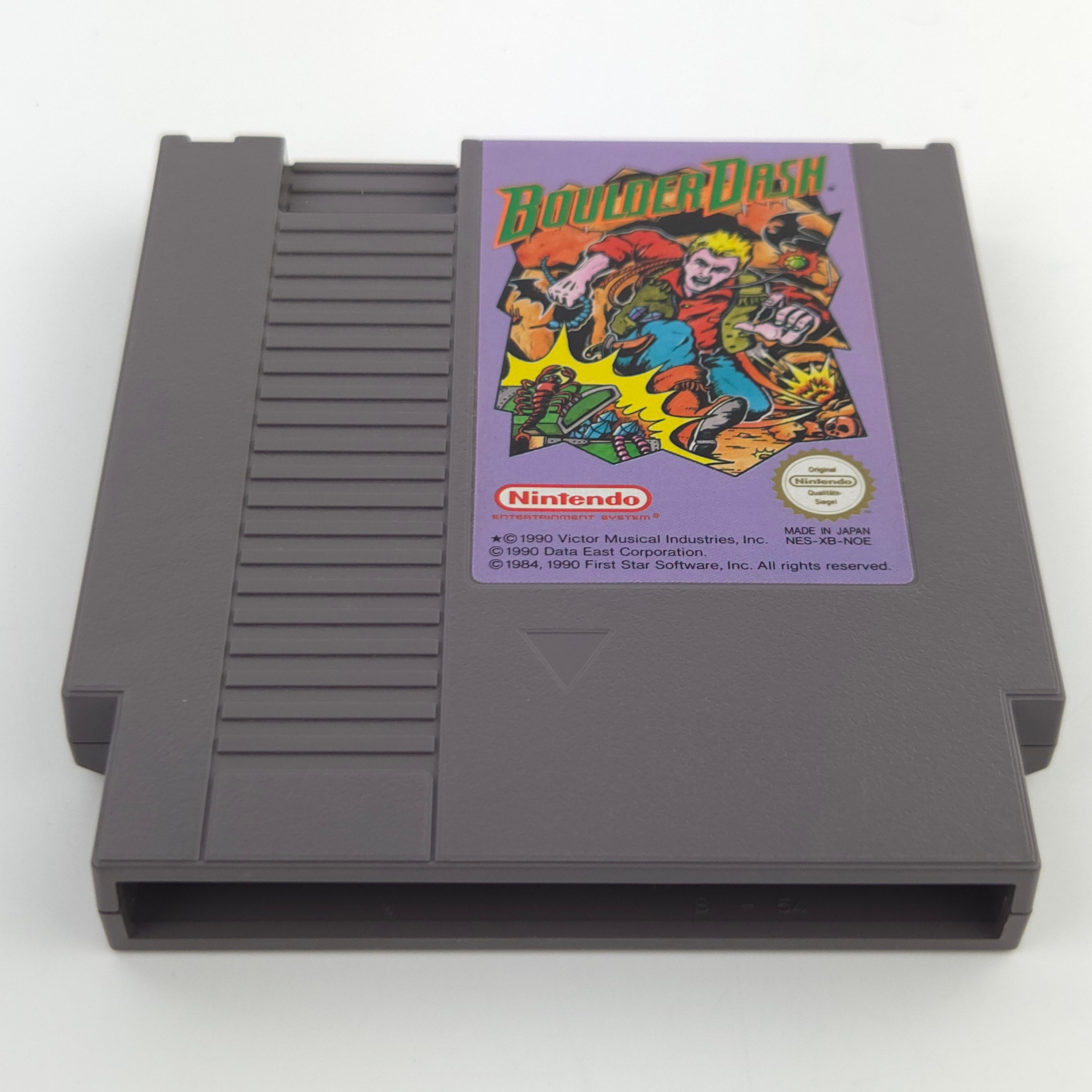 Nintendo NES Spiel Boulder Dash Modul Schutzhülle PAL