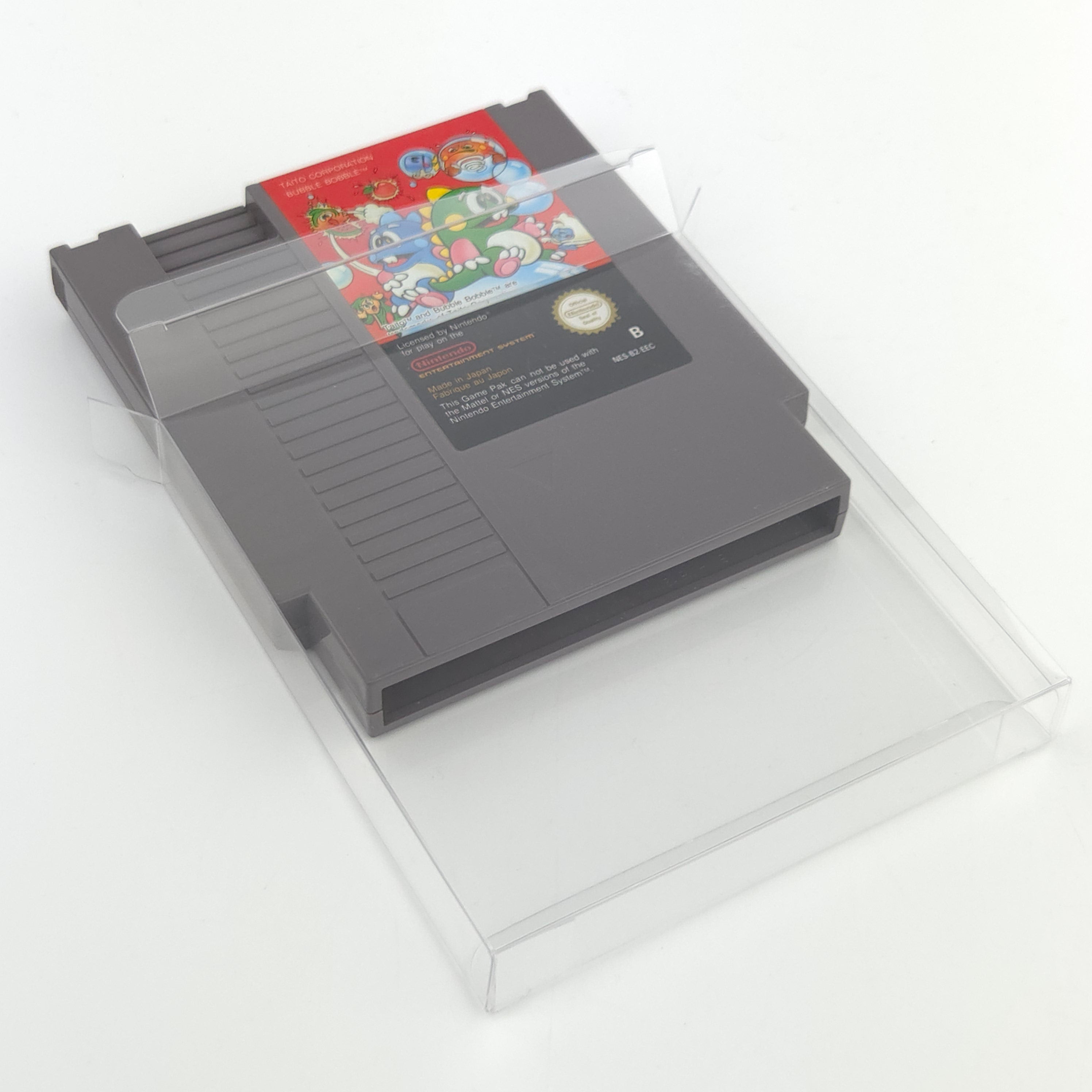 Nintendo NES Spiel Bubble Bobble Modul Schutzhülle TAITO