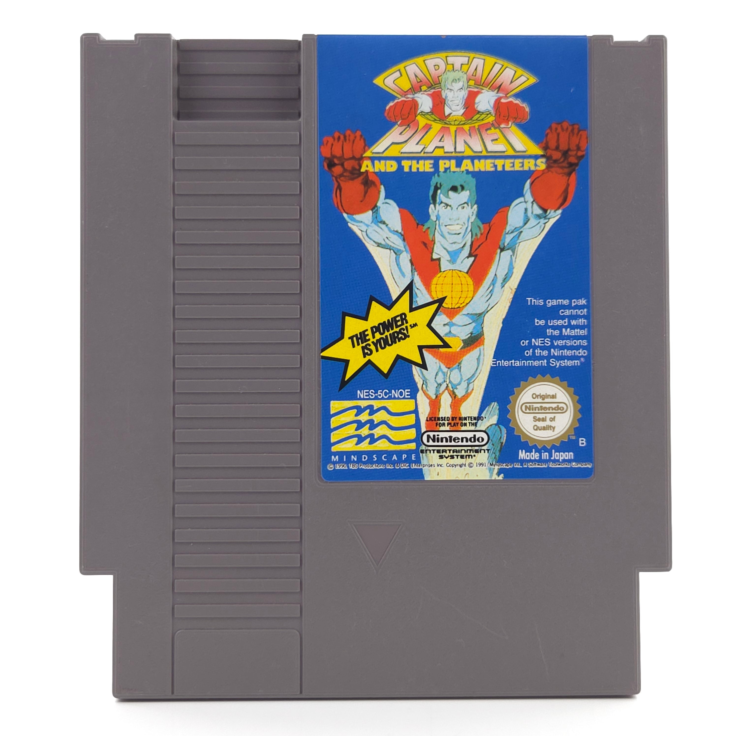 Nintendo NES Spiel Captain Planet Planeteers Modul PAL NOE